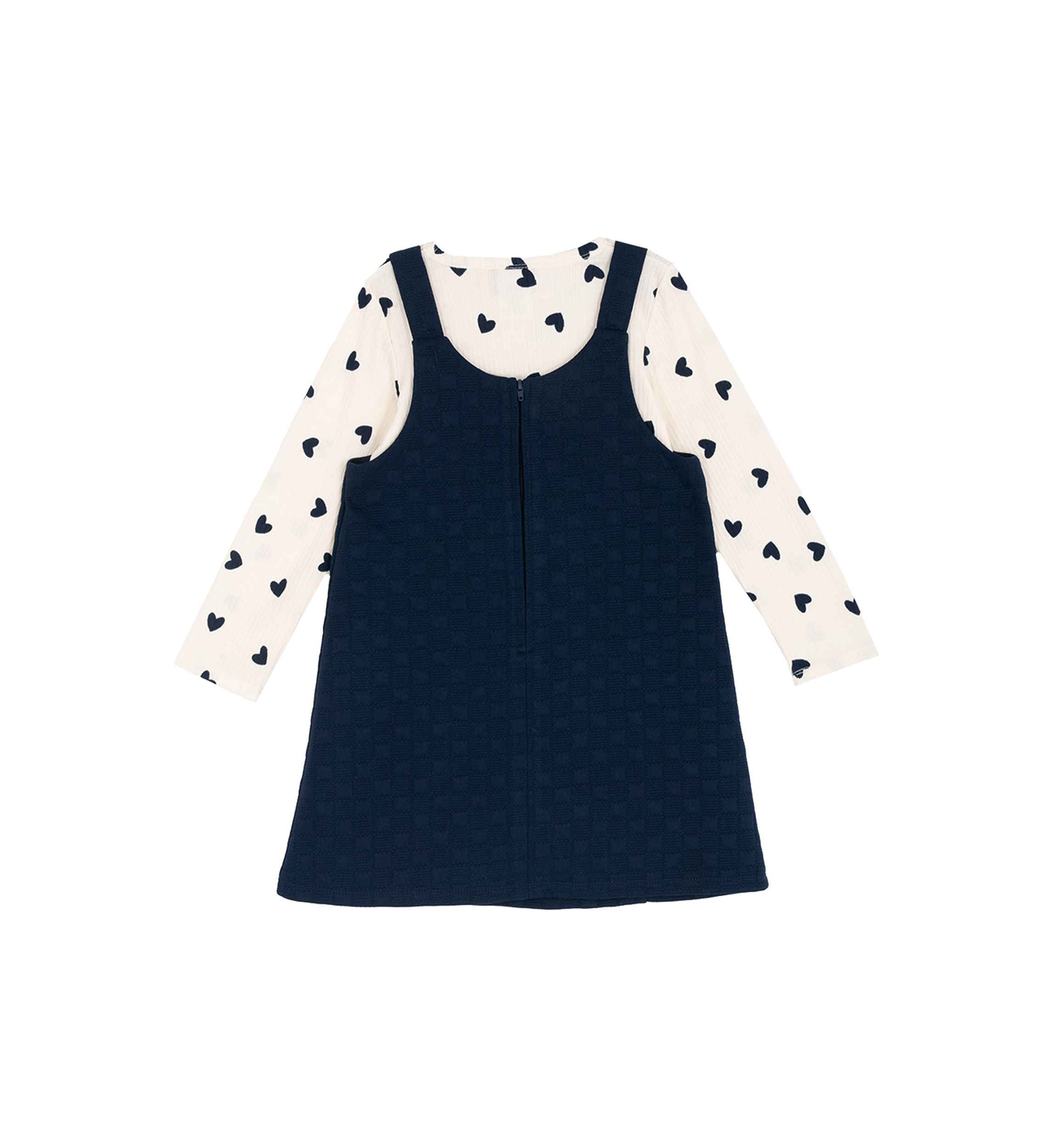 Toddler Girls Double Knit Jumper Dress Set