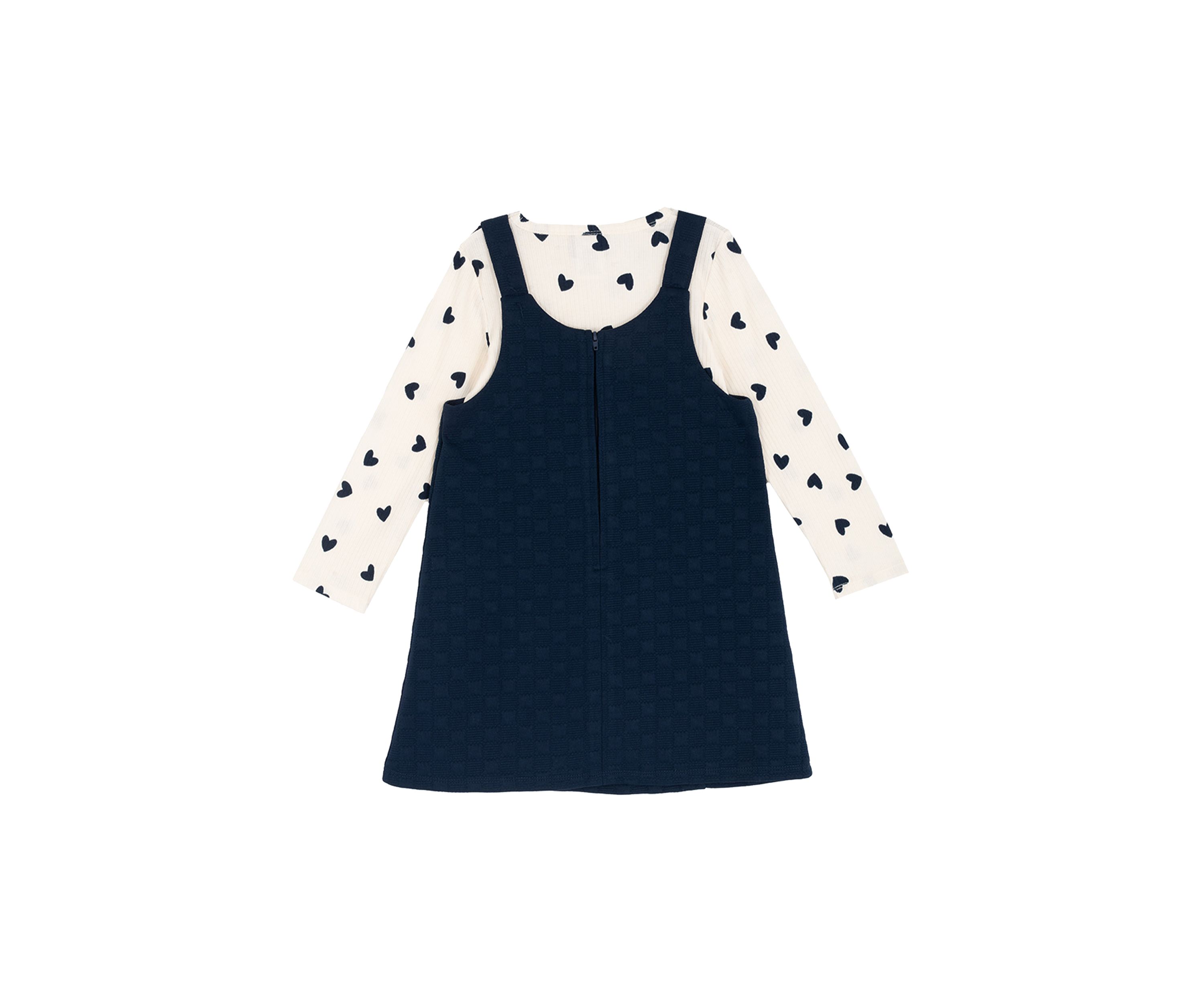 Toddler Girls Double Knit Jumper Dress Set
