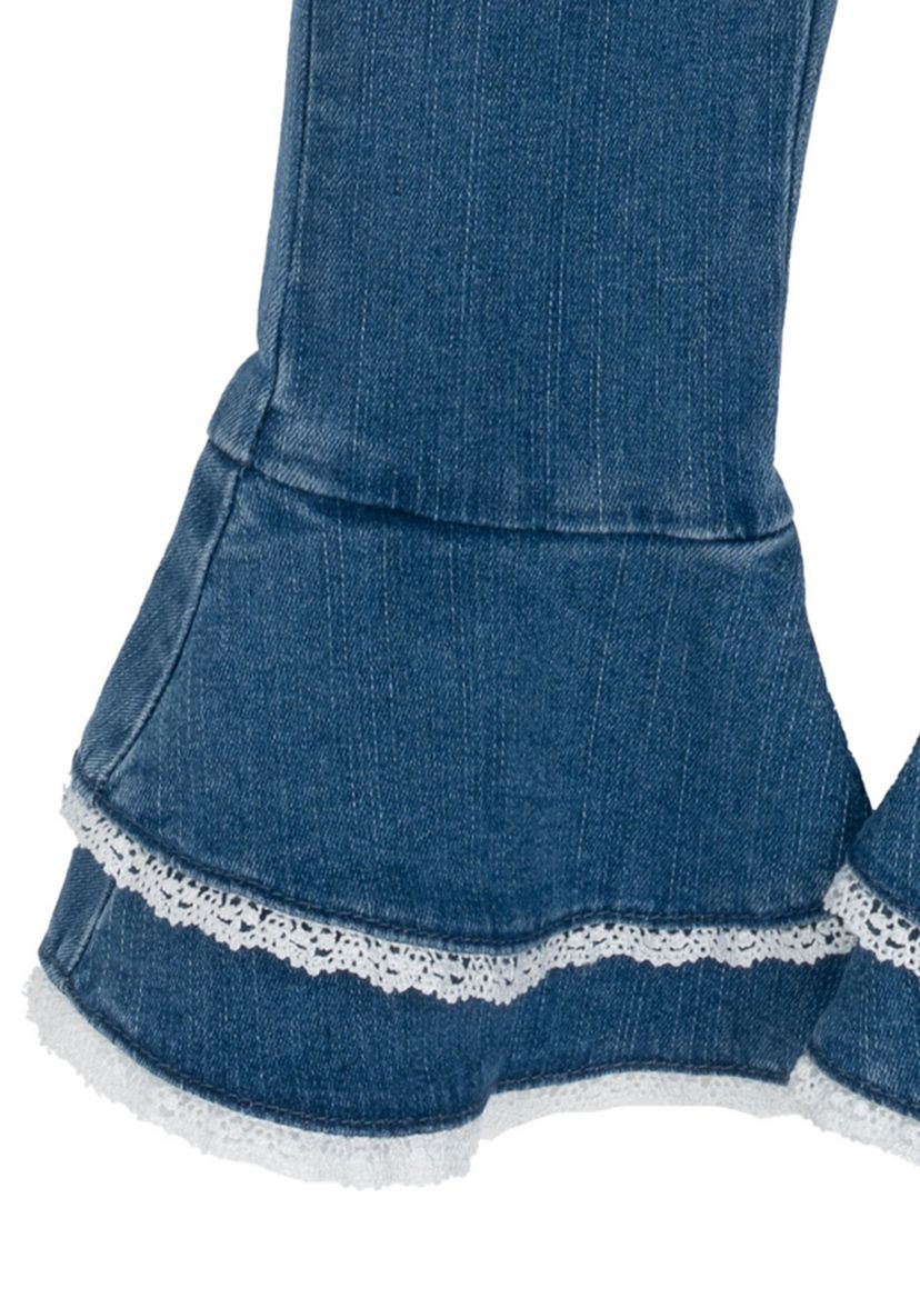 Toddler Girls Howdy Graphic Shirt and Flare Jeans