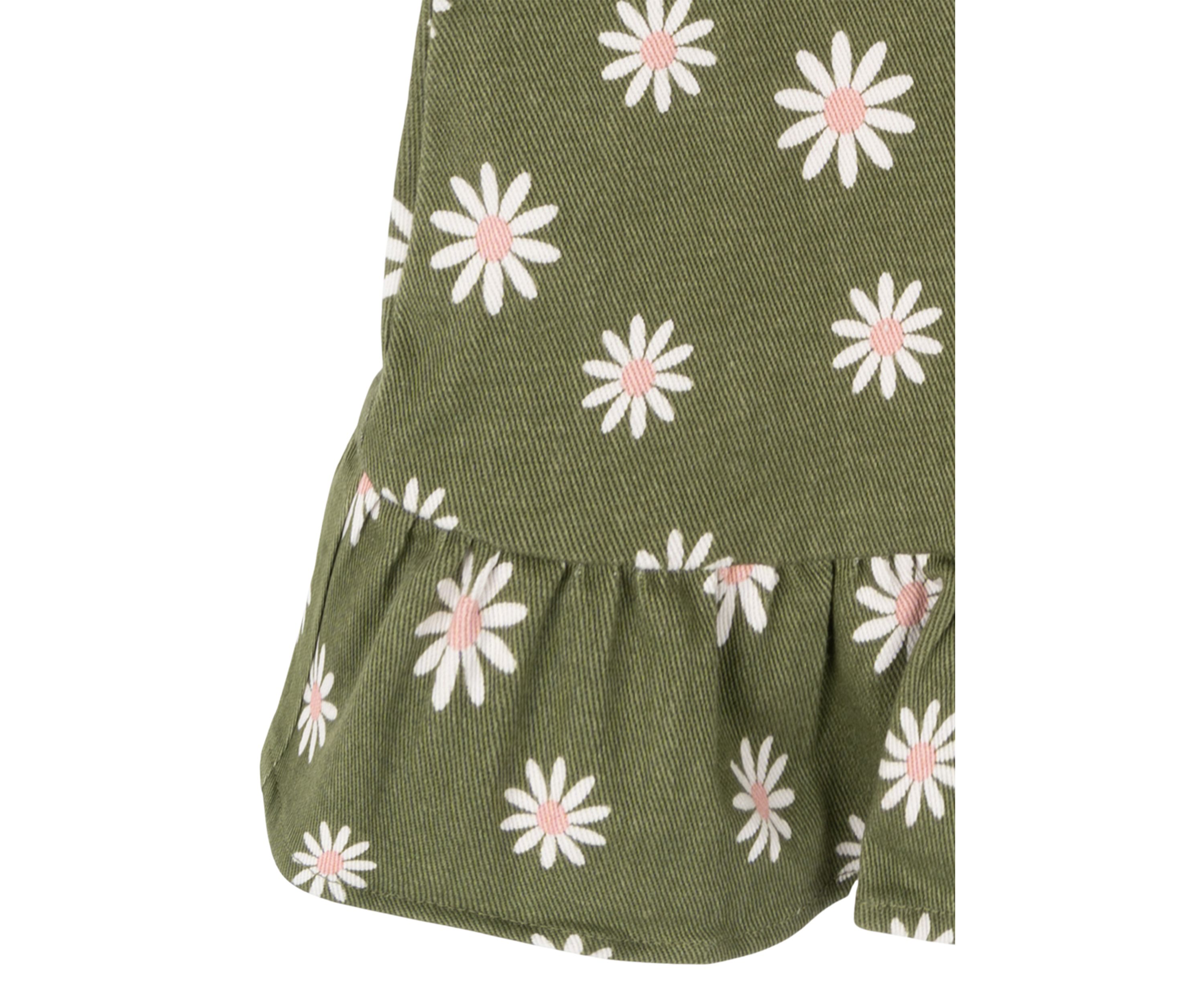 Baby Girls Daisy Printed Jumper Dress and T-Shirt Set