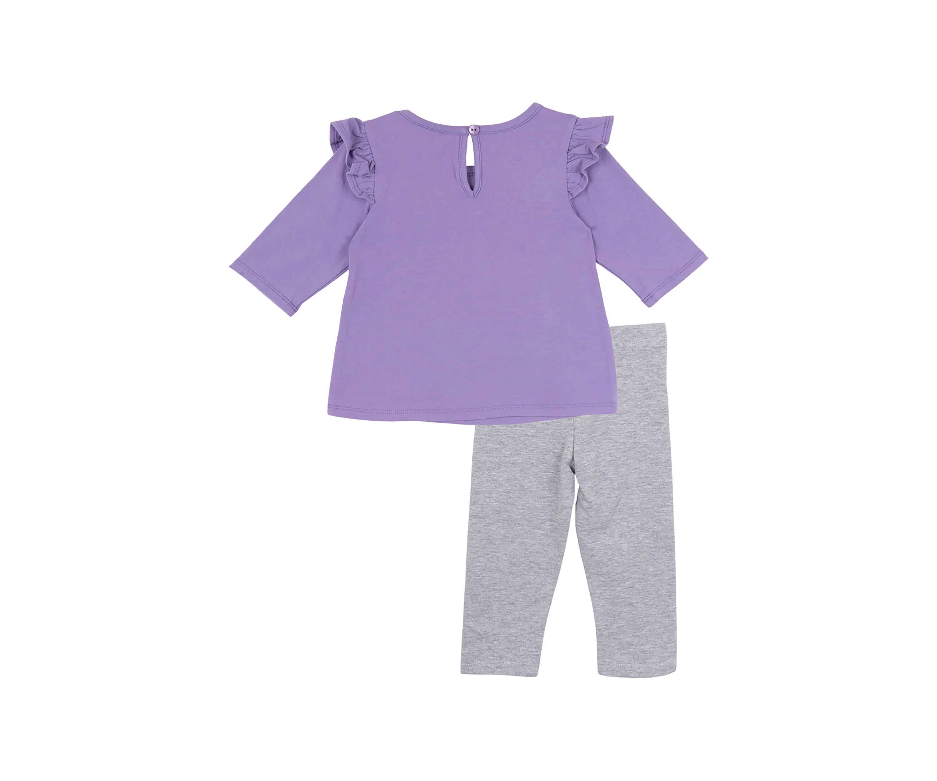 Baby Girls Bow Graphic Top and Leggings Set