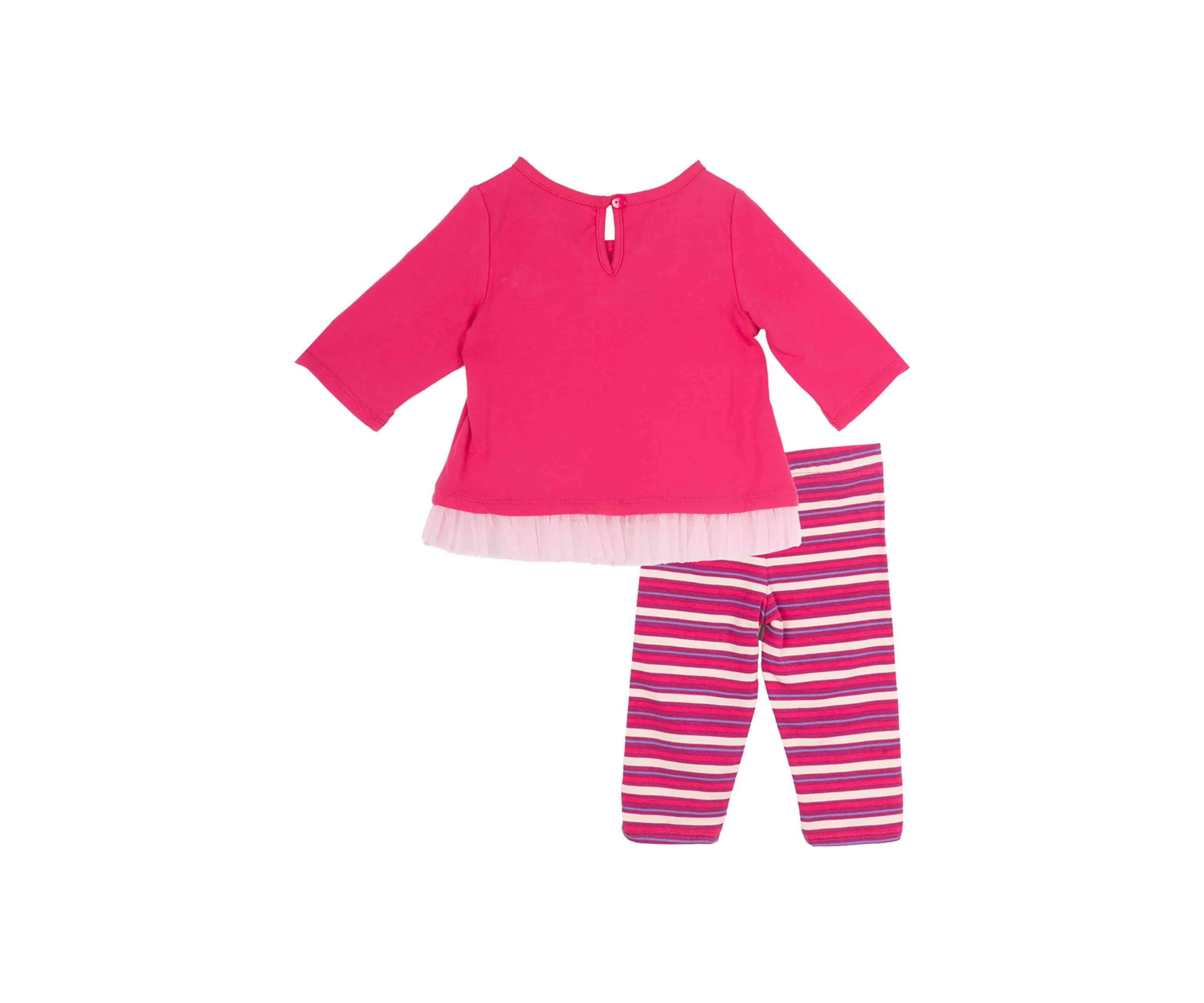 Baby Girls Ballet Graphic Top and Striped Leggings Set