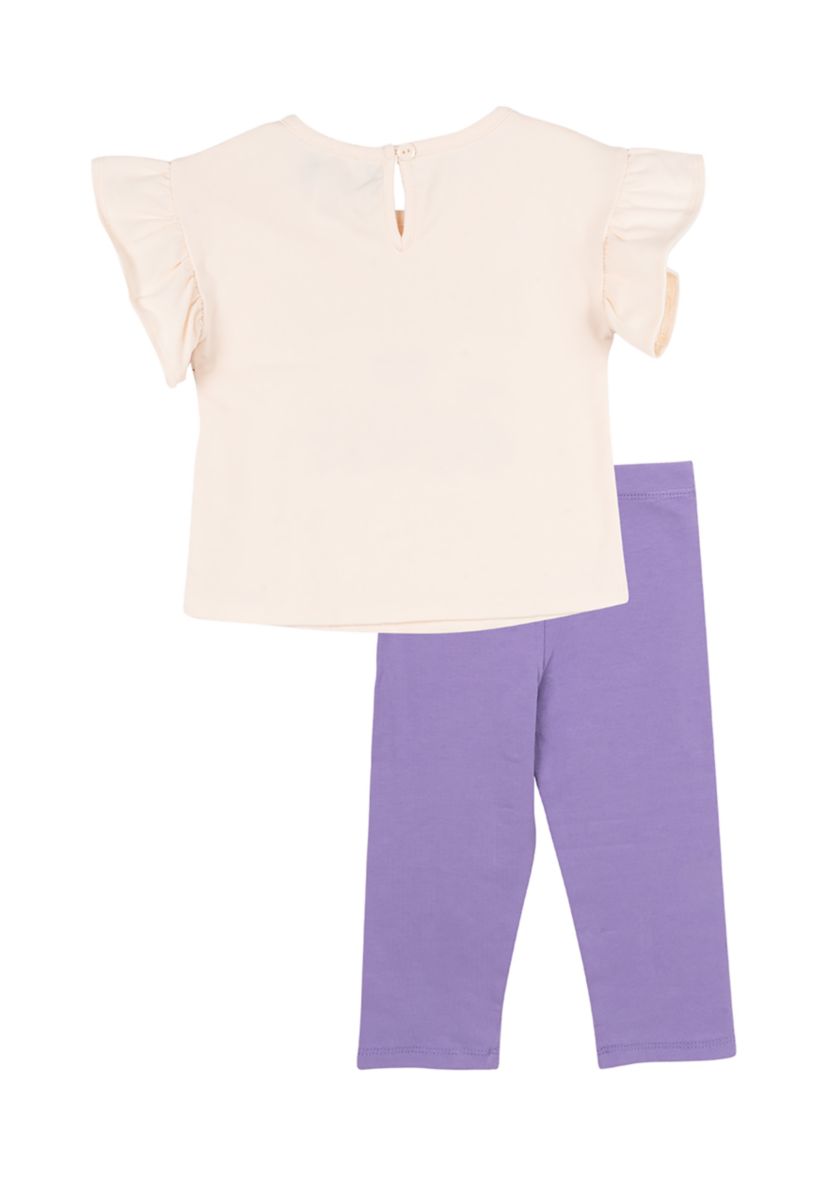 Baby Girls Born to Dance Graphic Top and Leggings Set