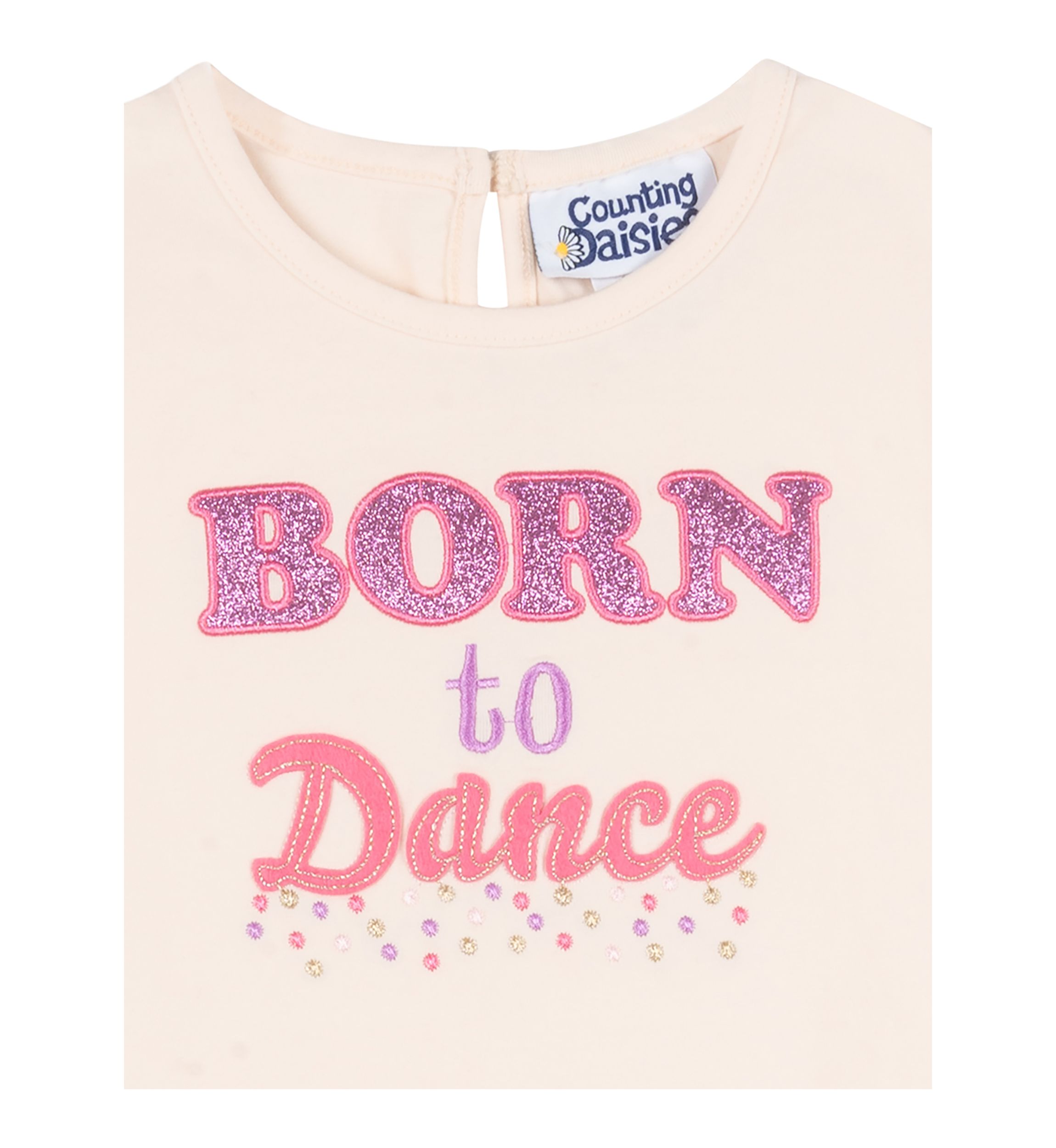 Baby Girls Born to Dance Graphic Top and Leggings Set