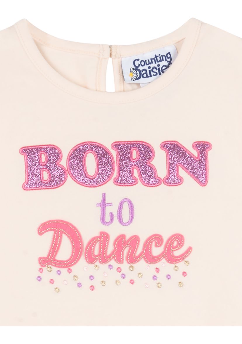 Baby Girls Born to Dance Graphic Top and Leggings Set
