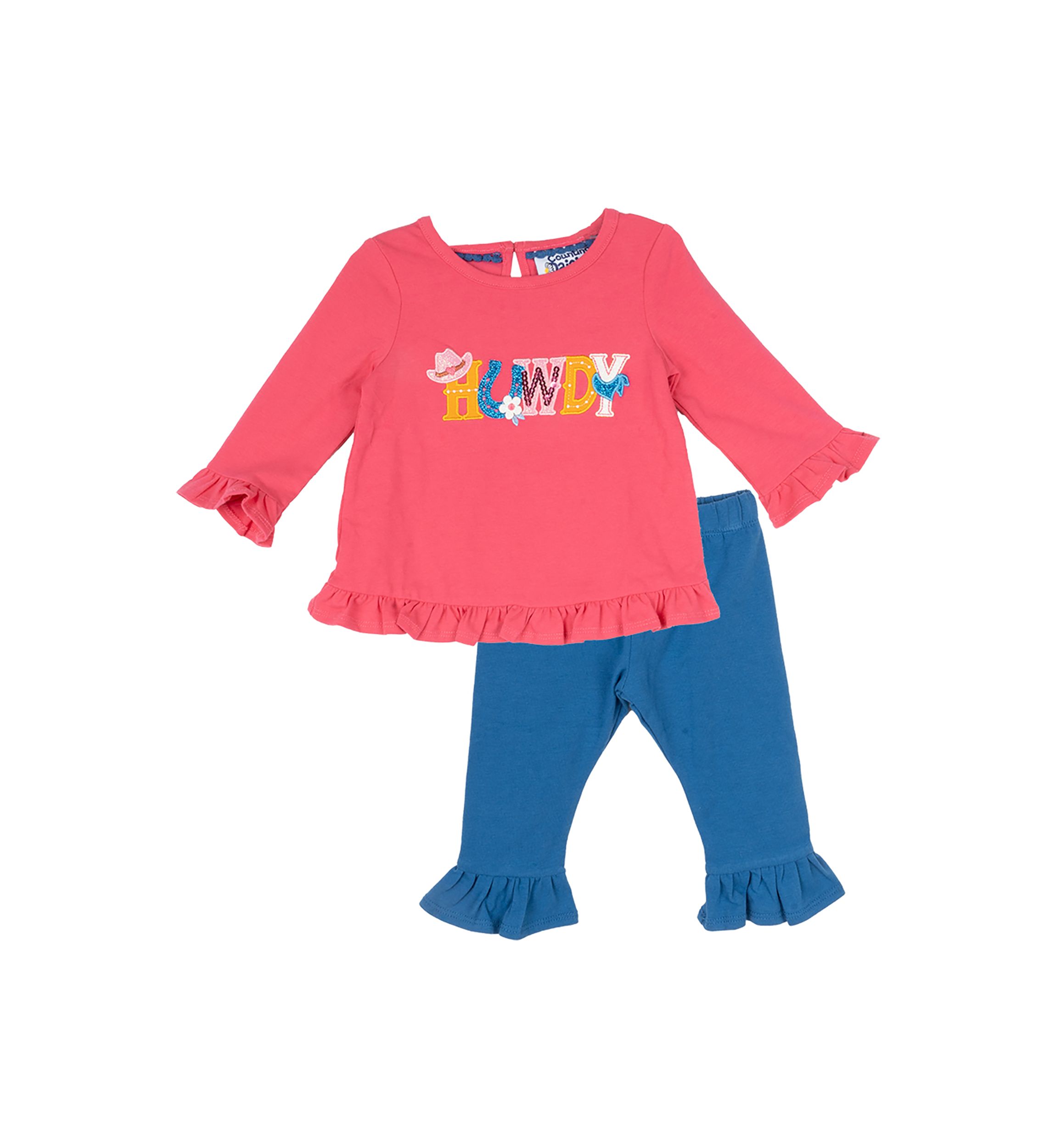 Baby Girls Howdy Graphic Top and Leggings Set