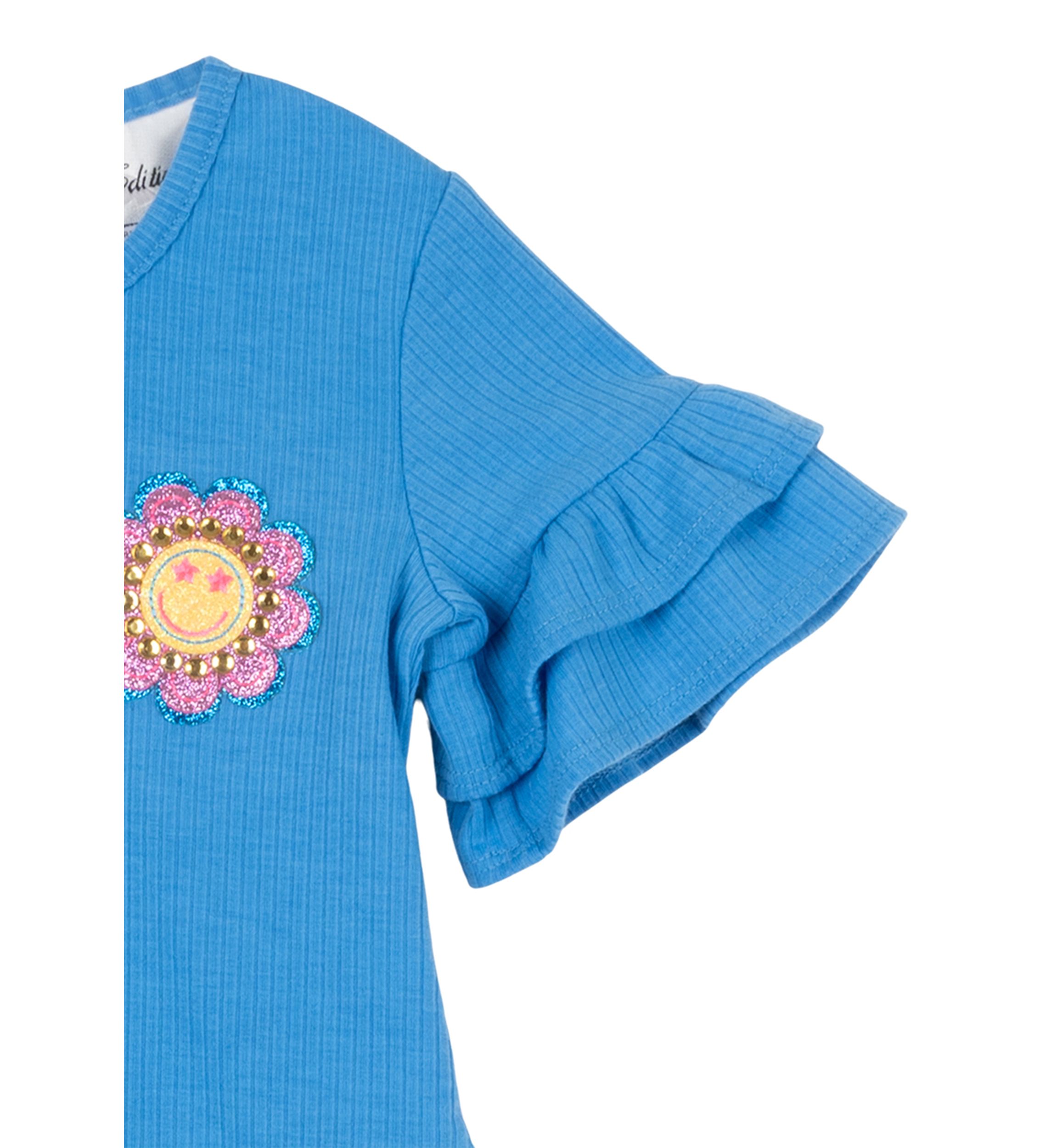 Baby Girls Peace Appliqué Top and Printed Leggings Set