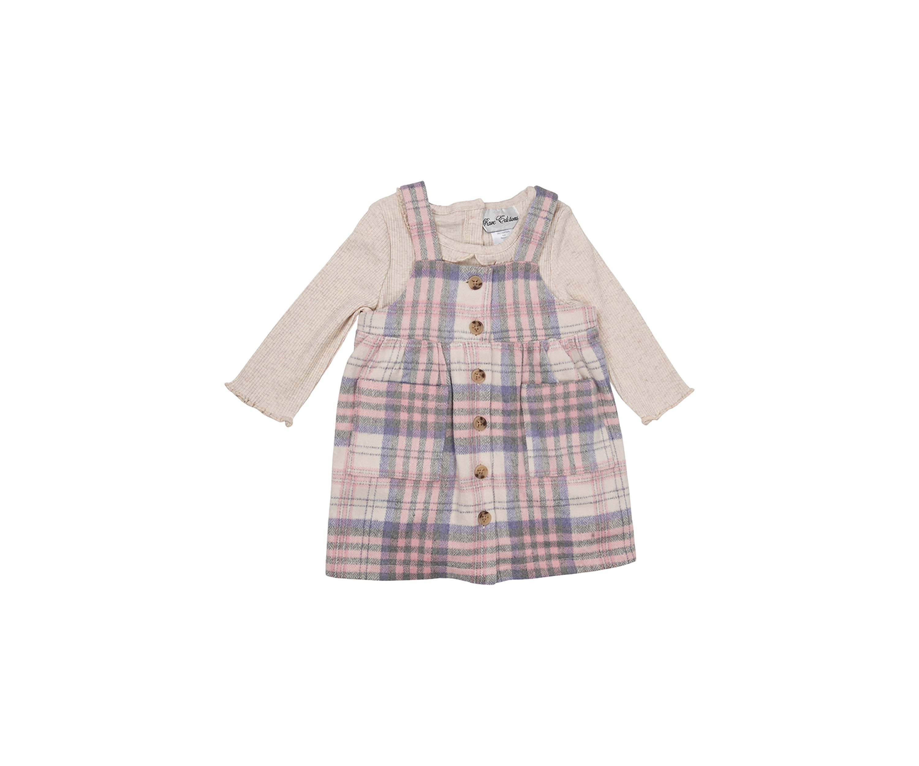 Baby Girls 2 Piece Printed Jumper Dress Set