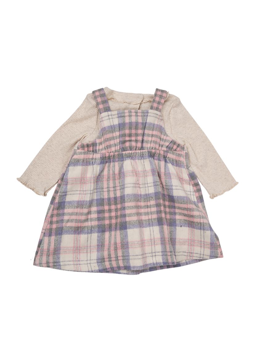 Baby Girls 2 Piece Printed Jumper Dress Set