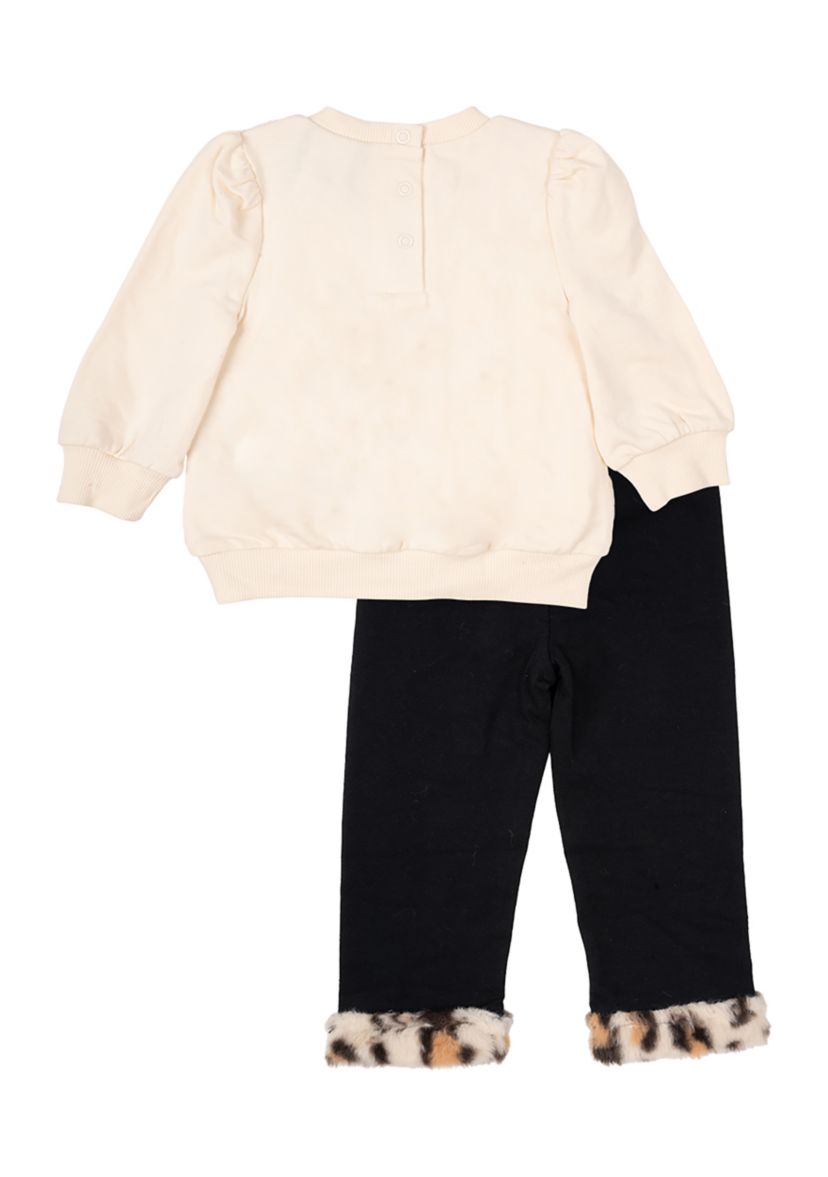 Baby Girls Top and Leggings Set with Bag