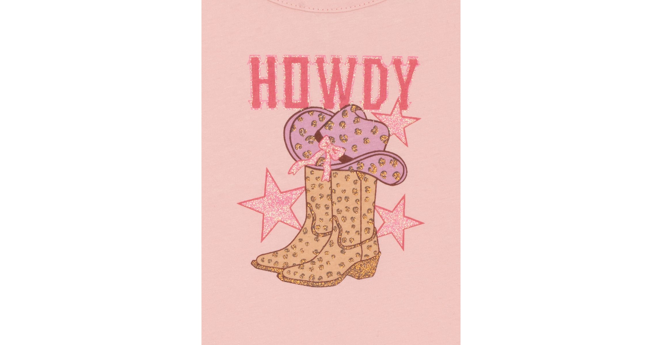 Baby Girls Howdy Graphic Bodysuit and Fringe Skirt Set
