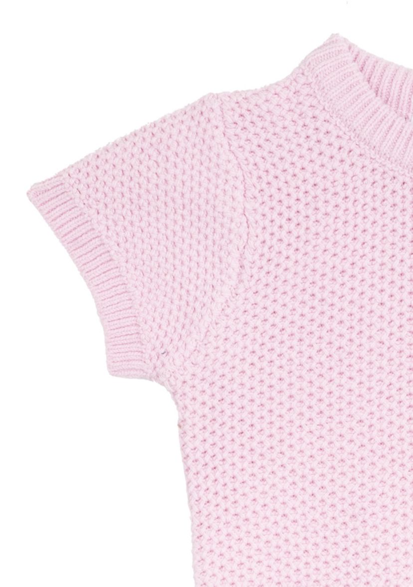 Baby Girls Printed Top and Denim Bow Jeans Set
