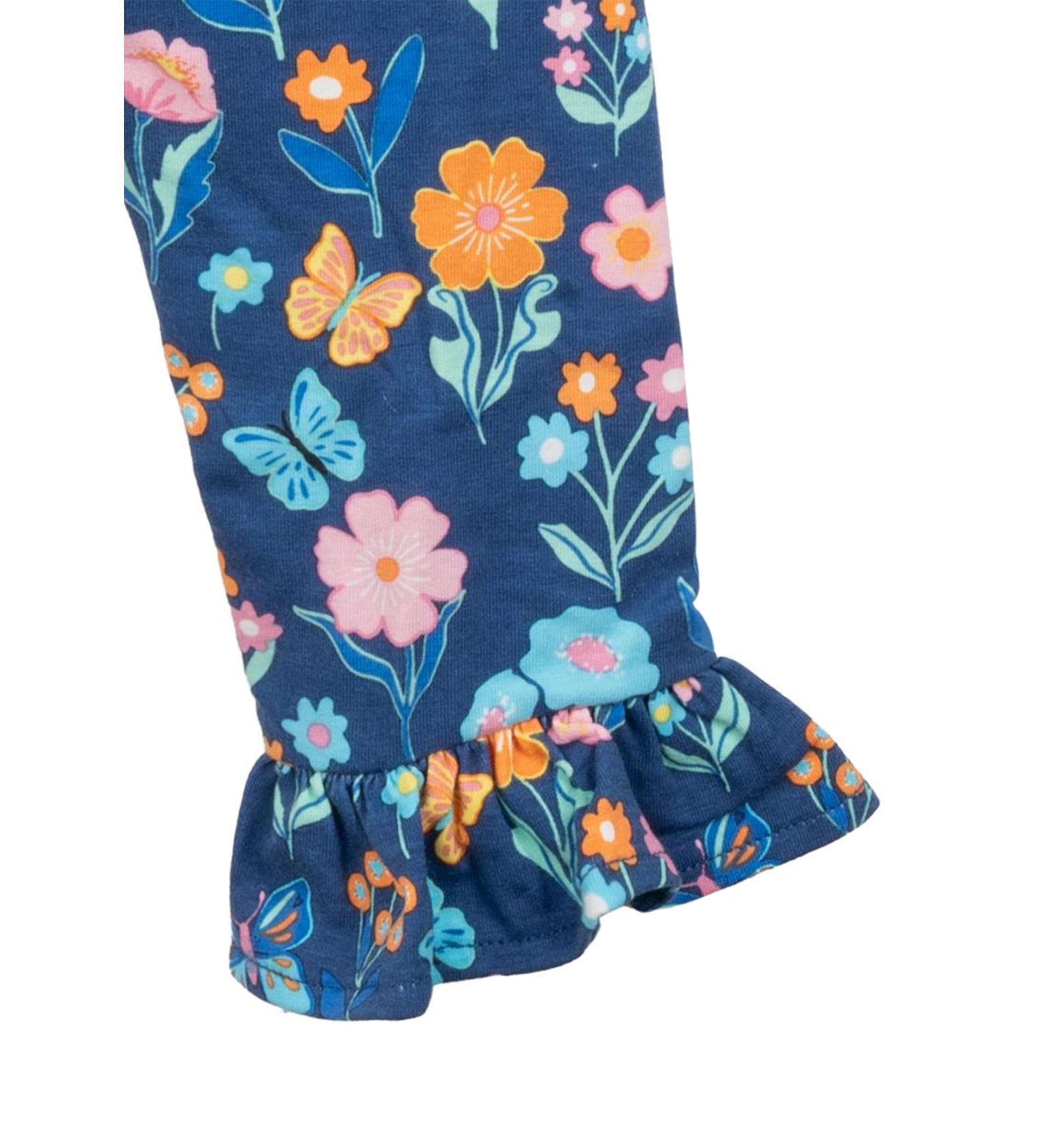 Baby Girls Giraffe Appliqué Top and Printed Leggings Set