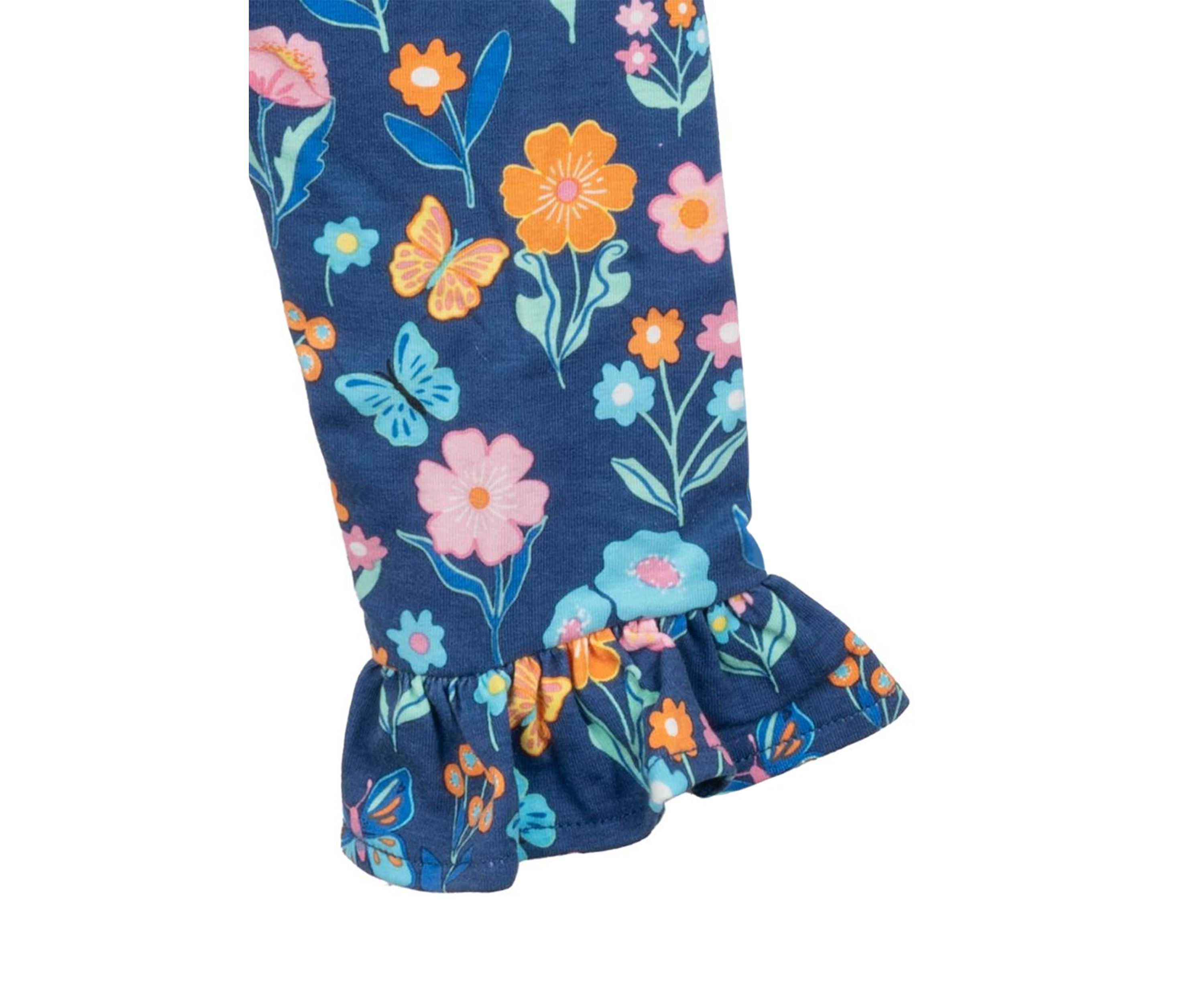 Baby Girls Giraffe Appliqué Top and Printed Leggings Set