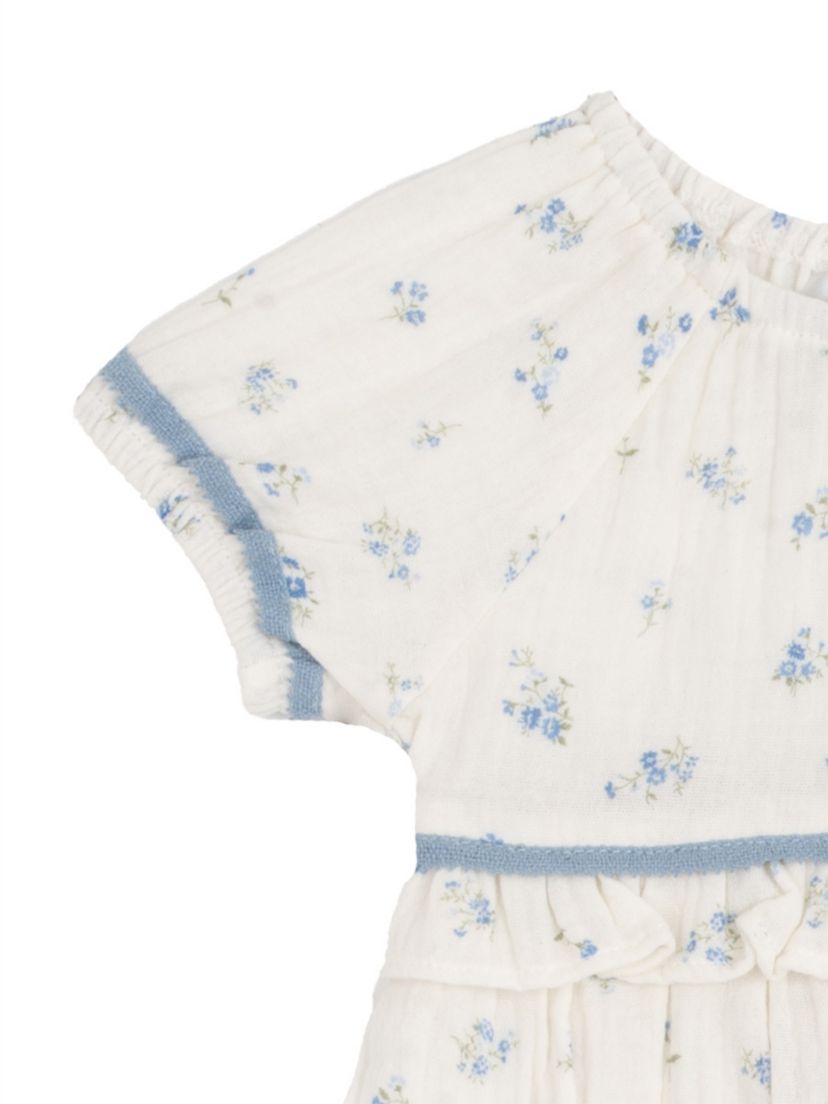 Baby Girls Woven Floral Printed Top and Pants Set