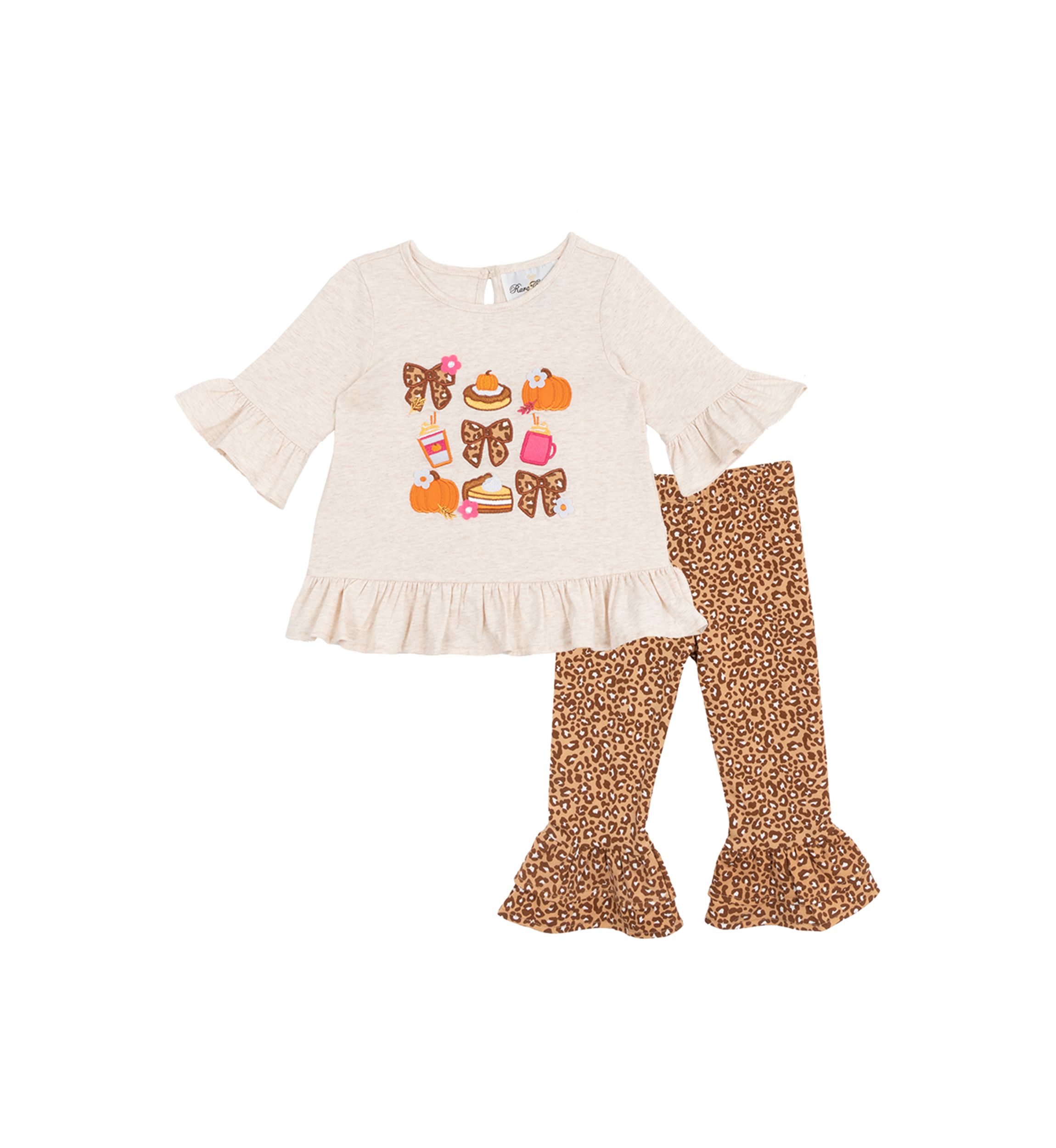 Baby Girls Harvest Appliqué Top and Leggings Set