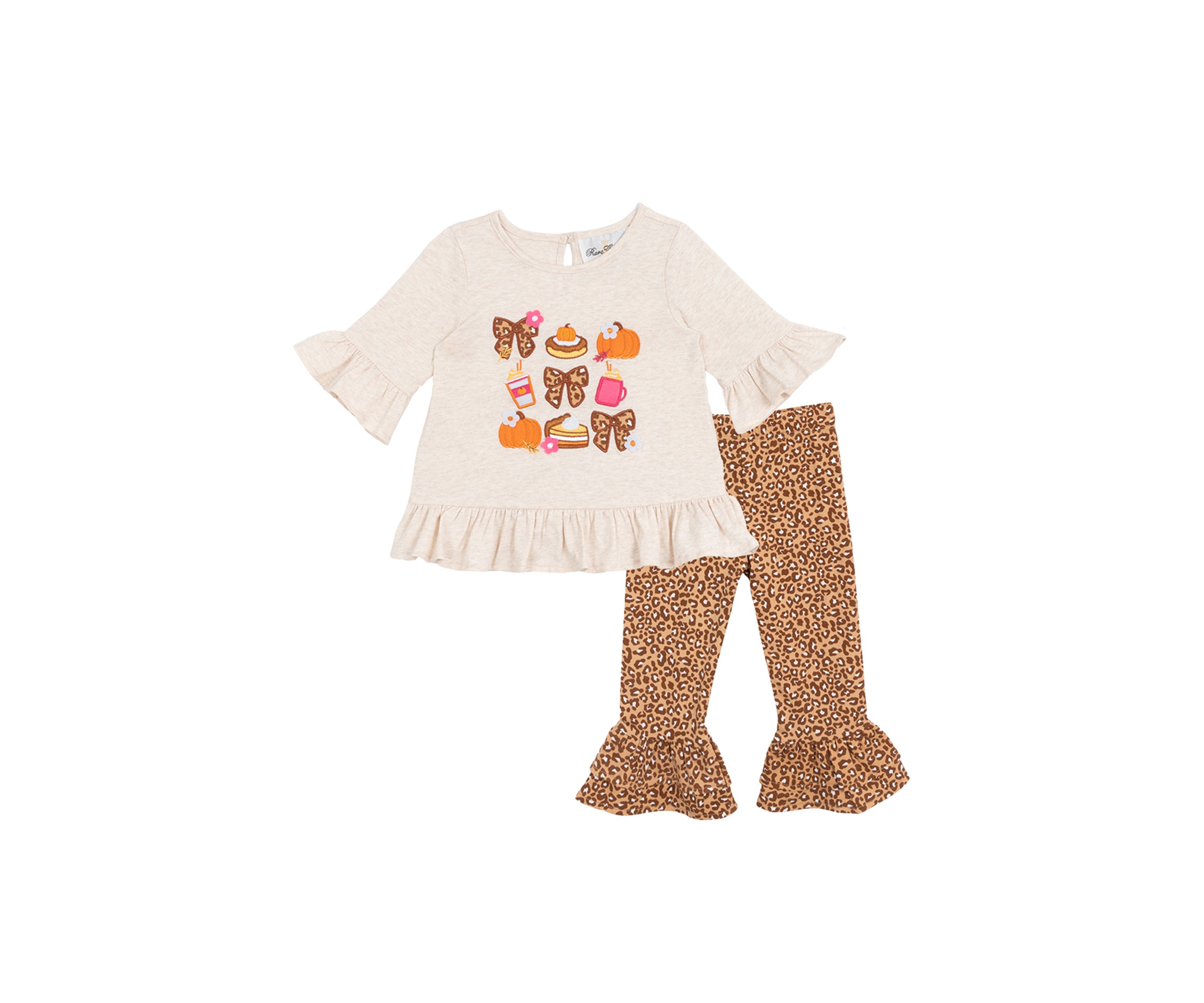 Baby Girls Harvest Appliqué Top and Leggings Set