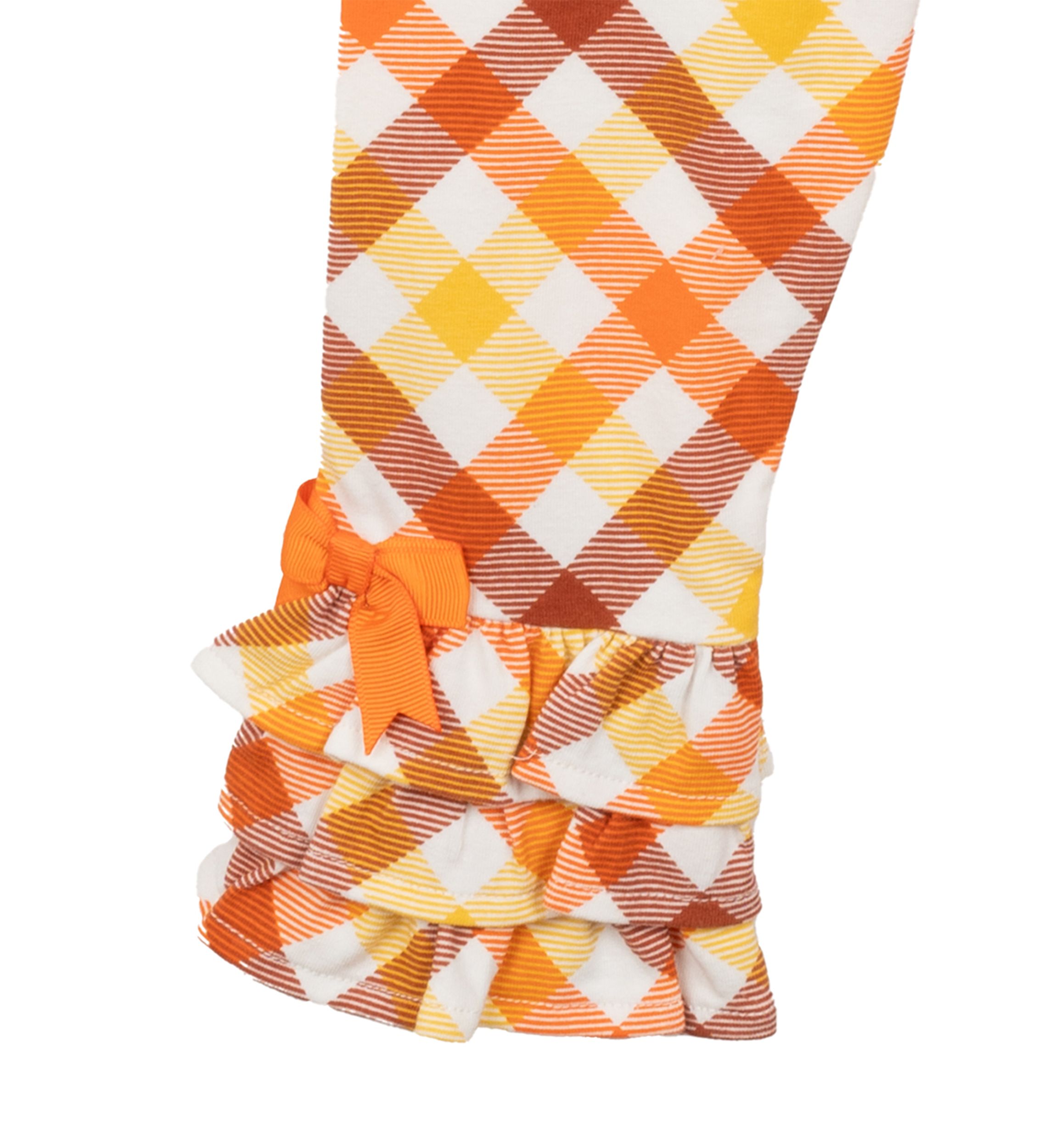 Baby Girls Pumpkin Appliqué Top and Ruffle Leggings Set