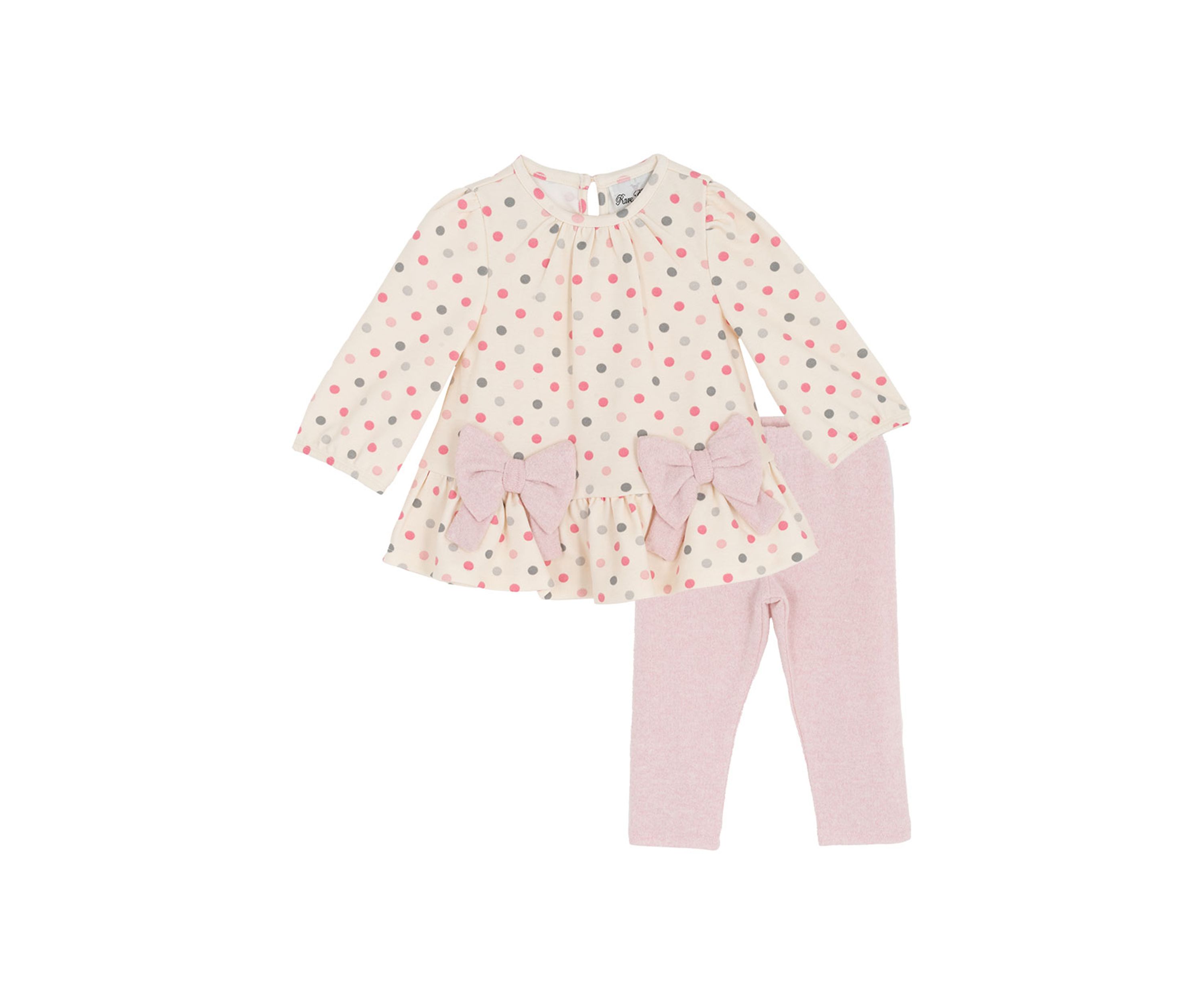 Baby Girls Dot Bow Top and Leggings Set