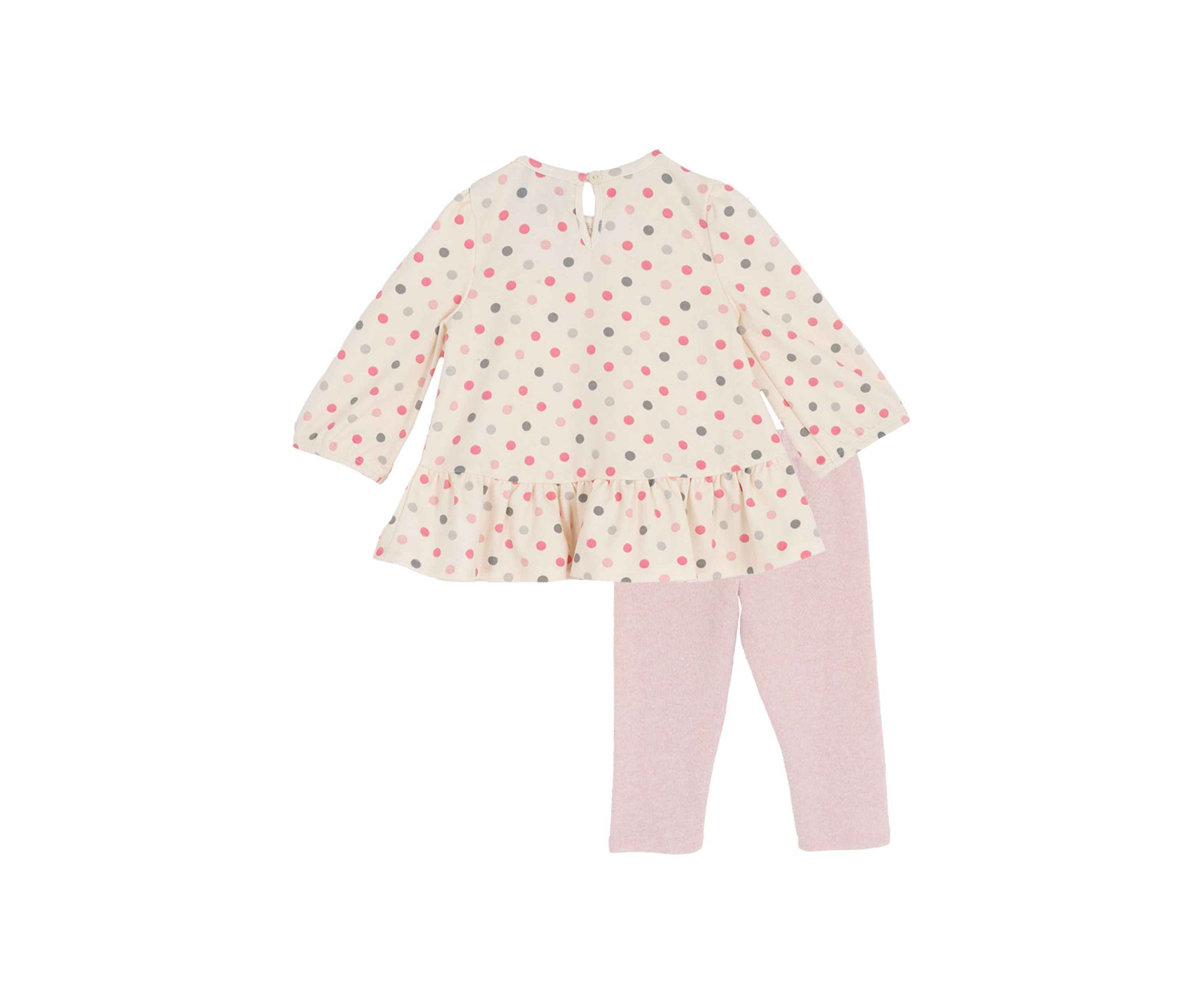 Baby Girls Dot Bow Top and Leggings Set