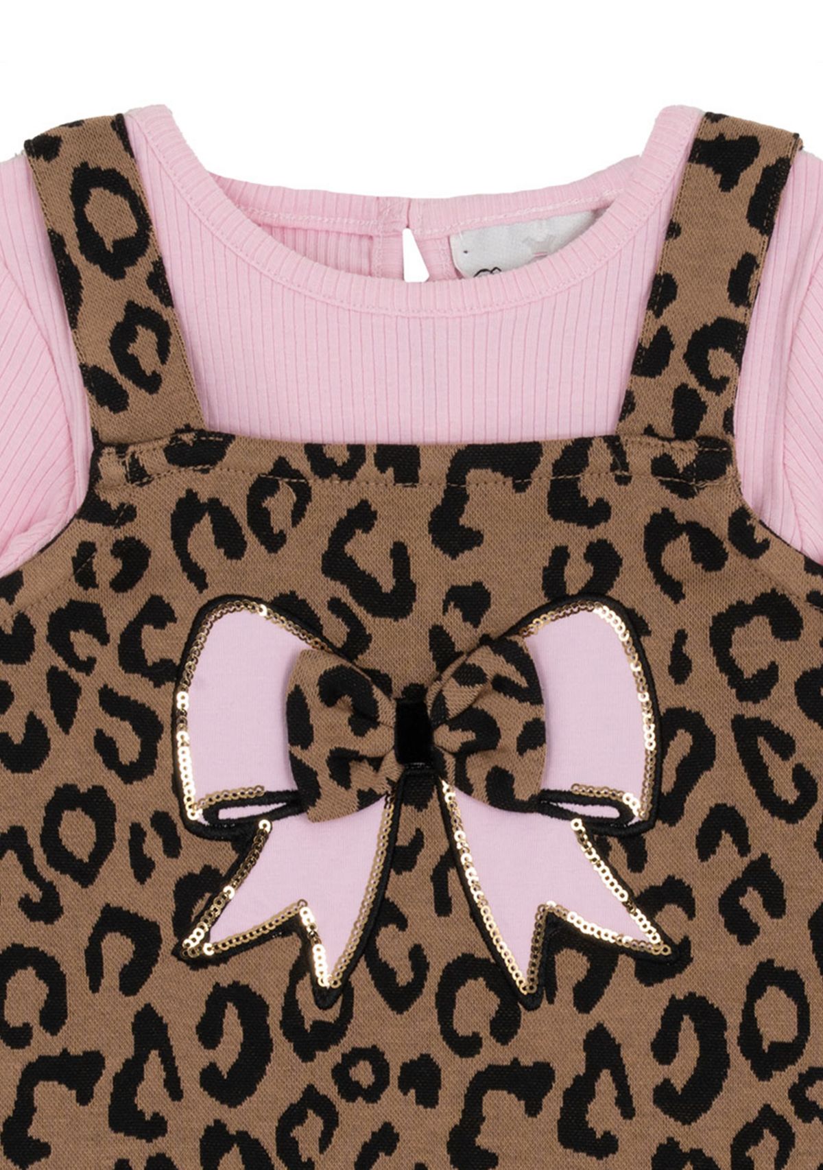 Baby Girls Animal Printed Jumper Dress Set