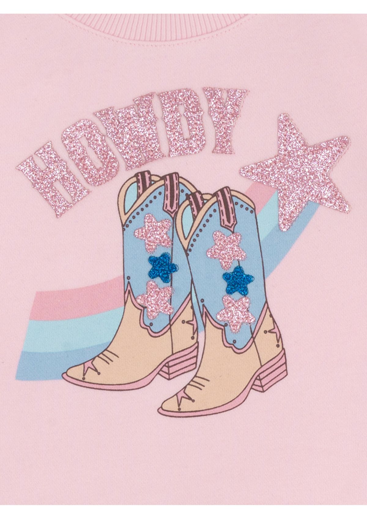 Baby Girls Howdy Graphic Shirt and Flare Jeans