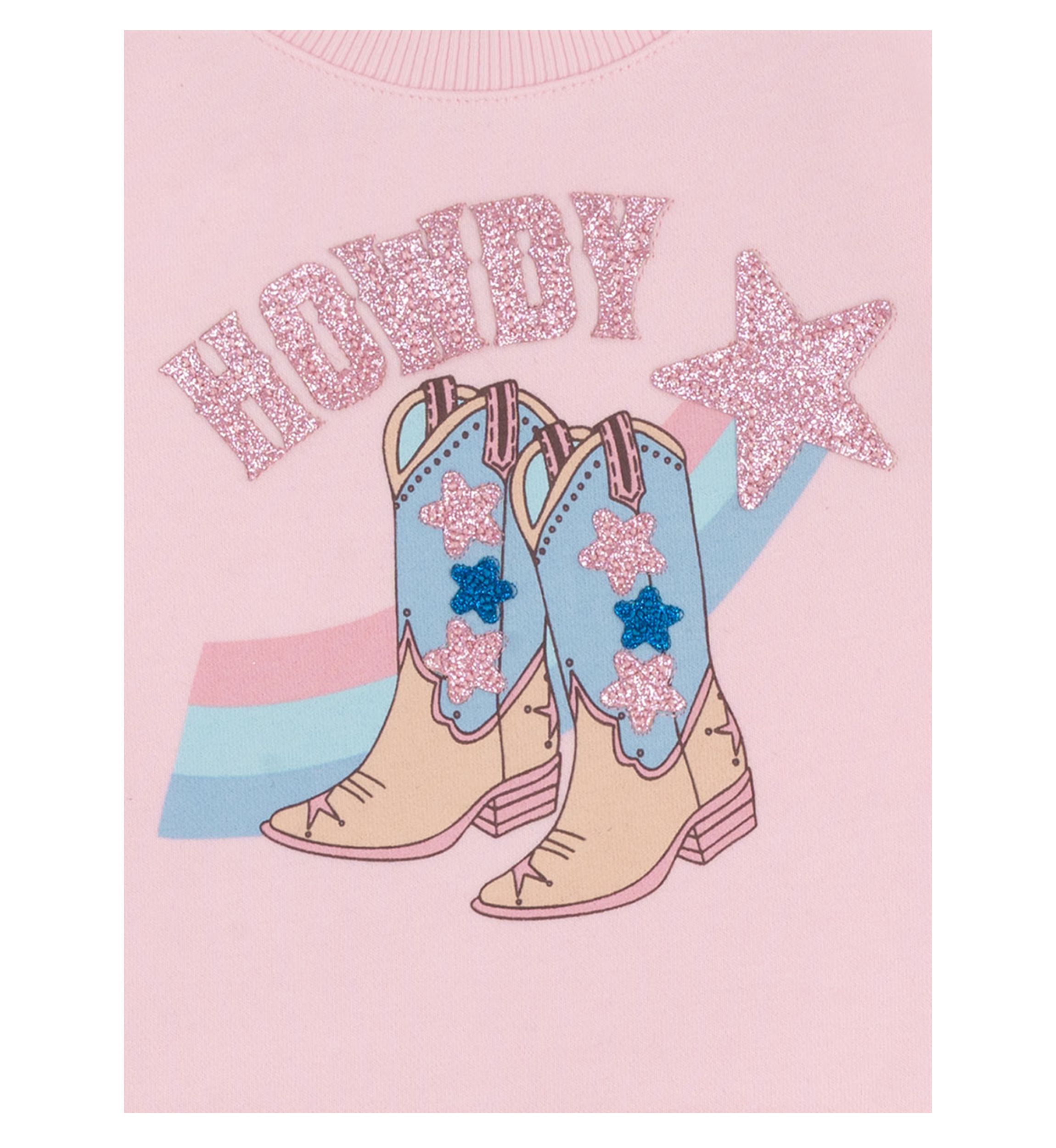 Baby Girls Howdy Graphic Shirt and Flare Jeans