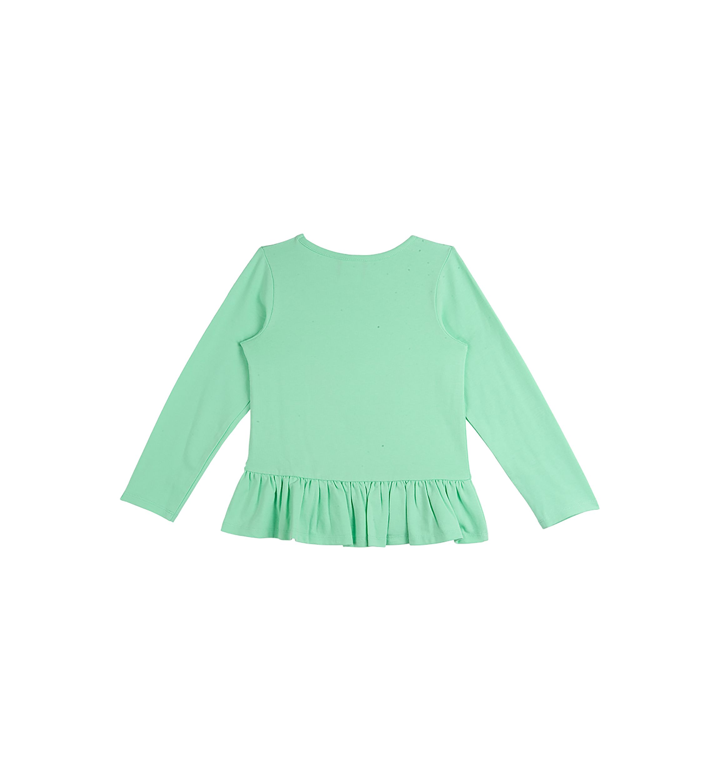 Toddler Girls Solid Knit Reindeer Graphic Top
