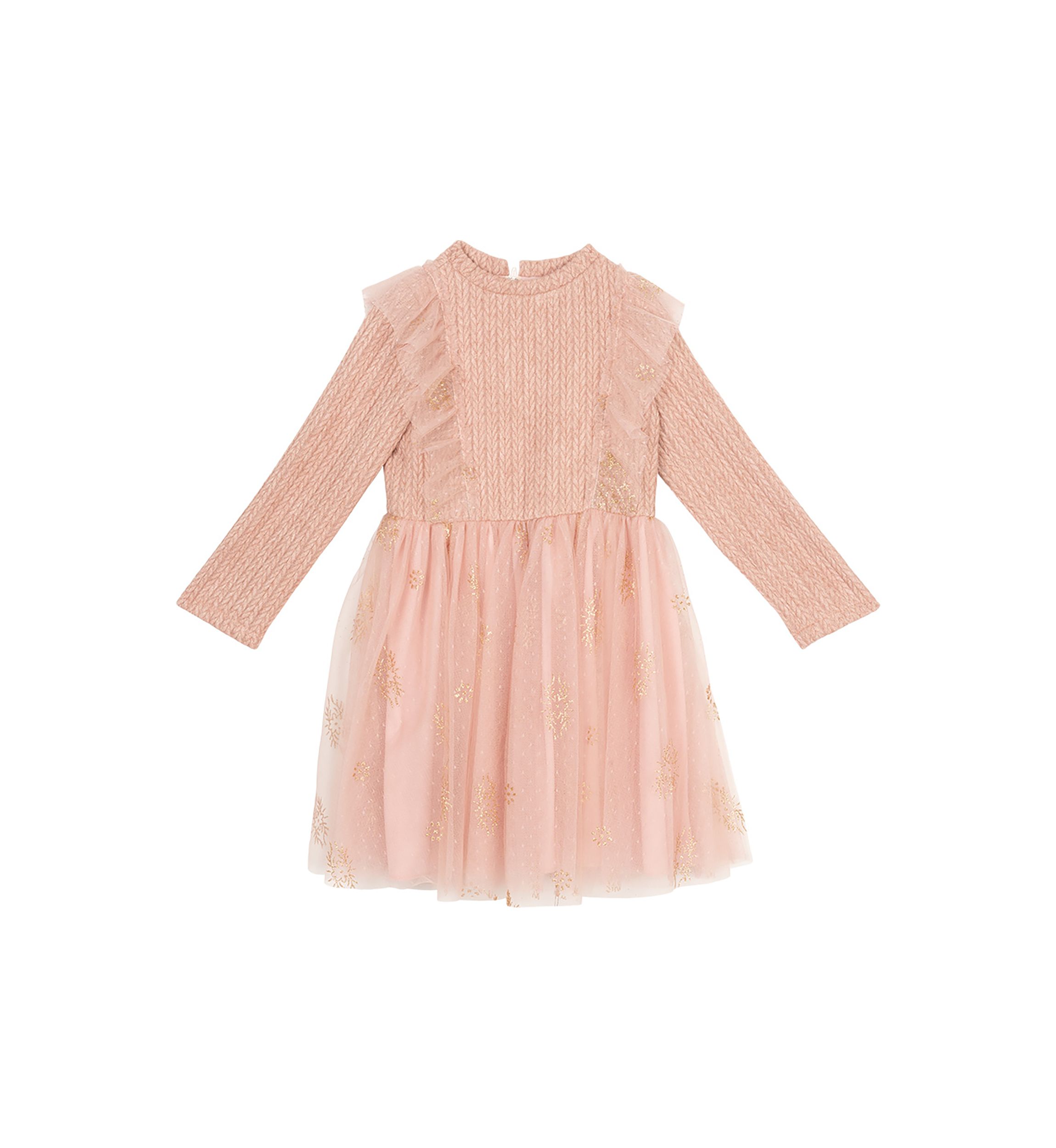 Toddler Girls Textured Knit Glitter 