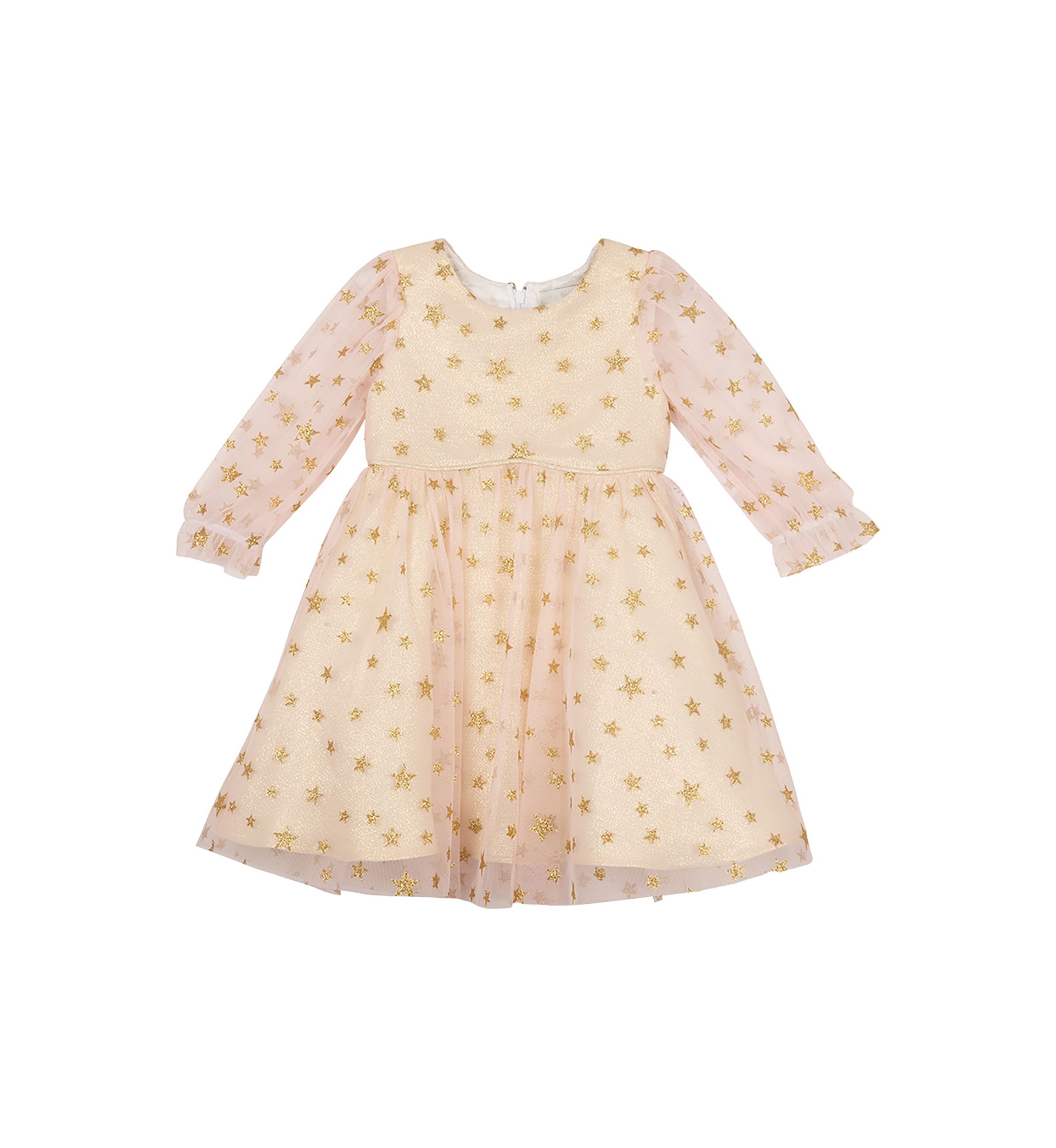 Toddler Girls Star Glitter Mesh Dress
