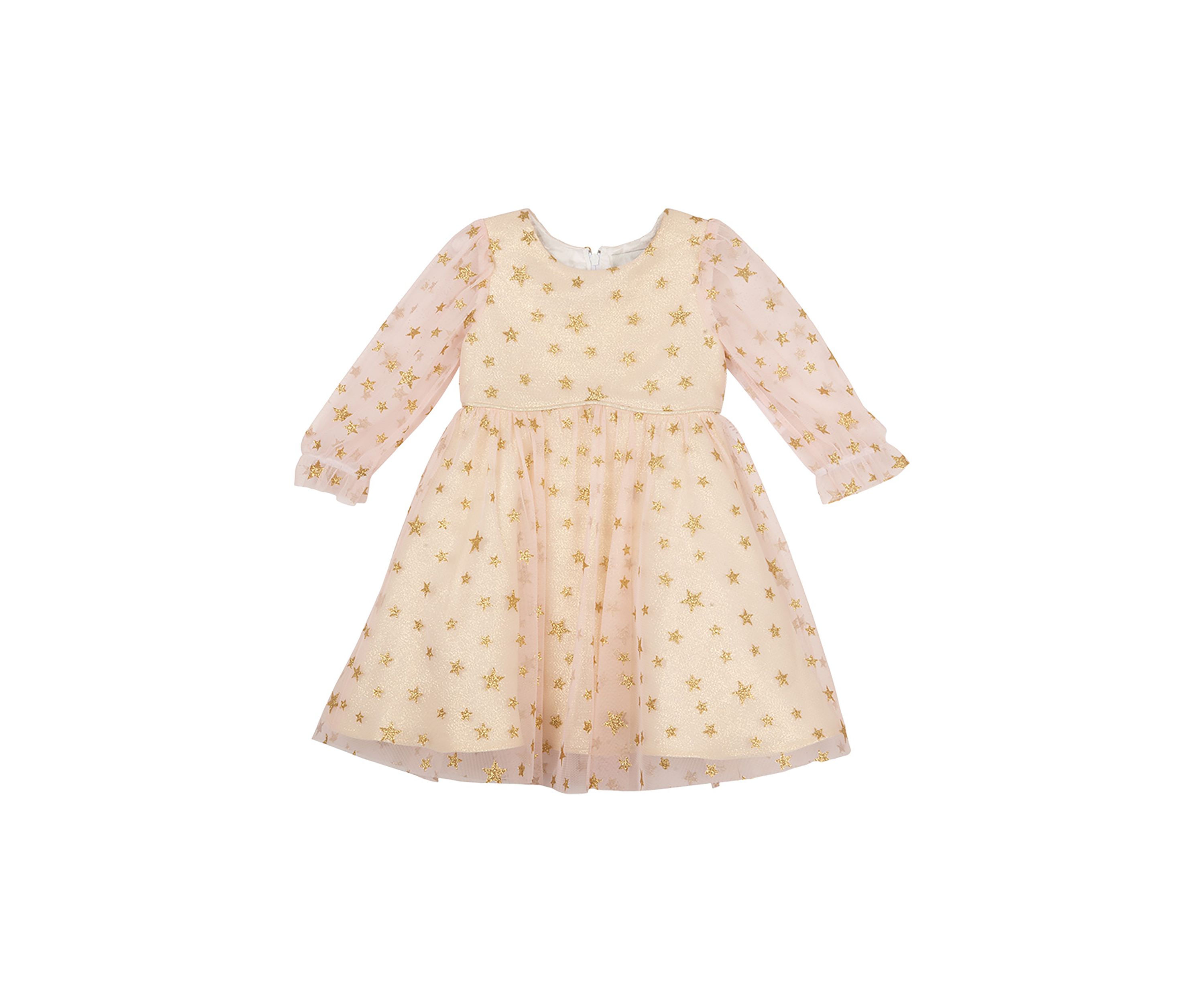 Toddler Girls Star Glitter Mesh Dress