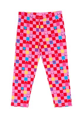 Toddler Girls Knit Printed Leggings