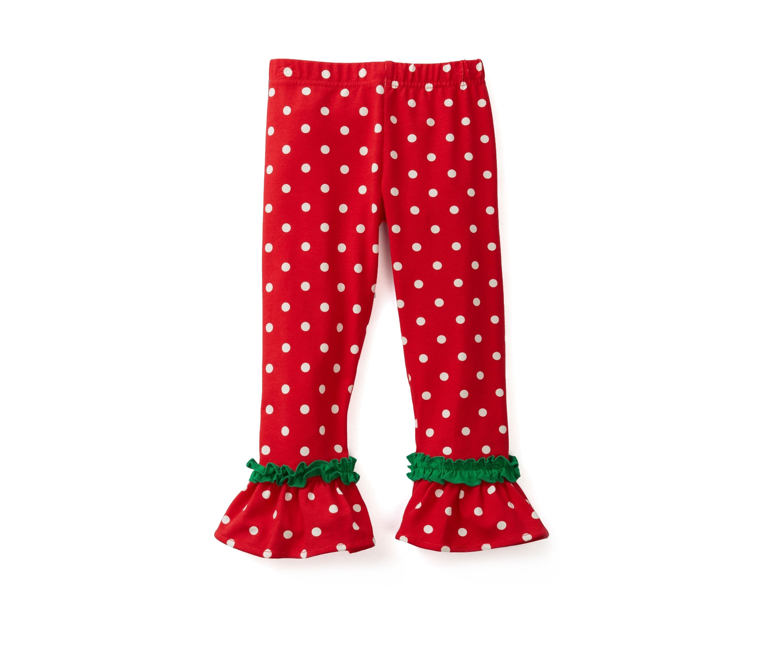 Toddler Girls Long Sleeve Santa Appliqué Set