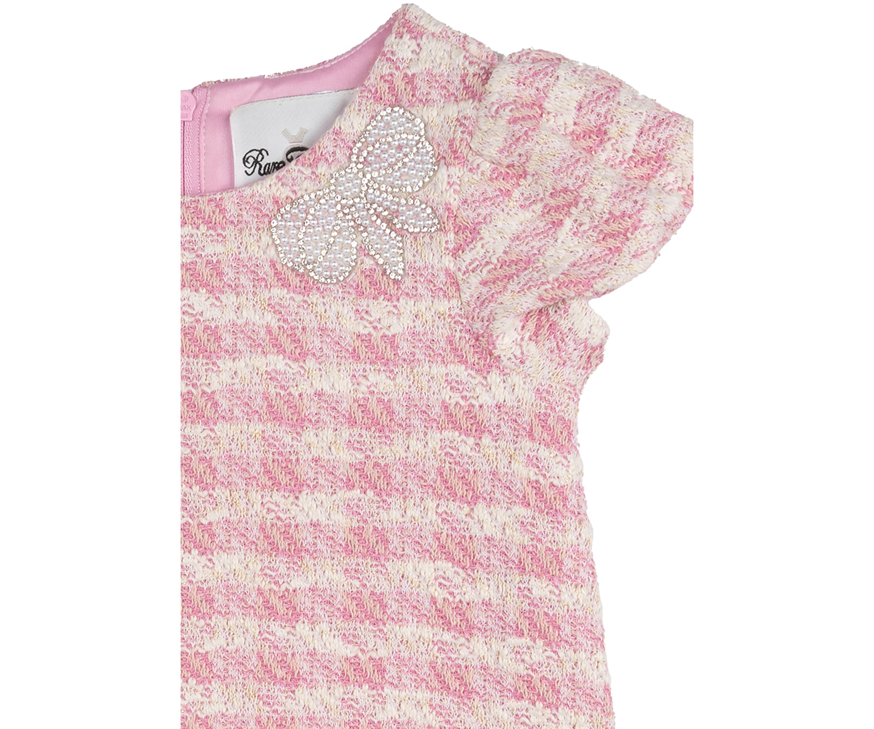 Toddler Girls Tweed Dress Set