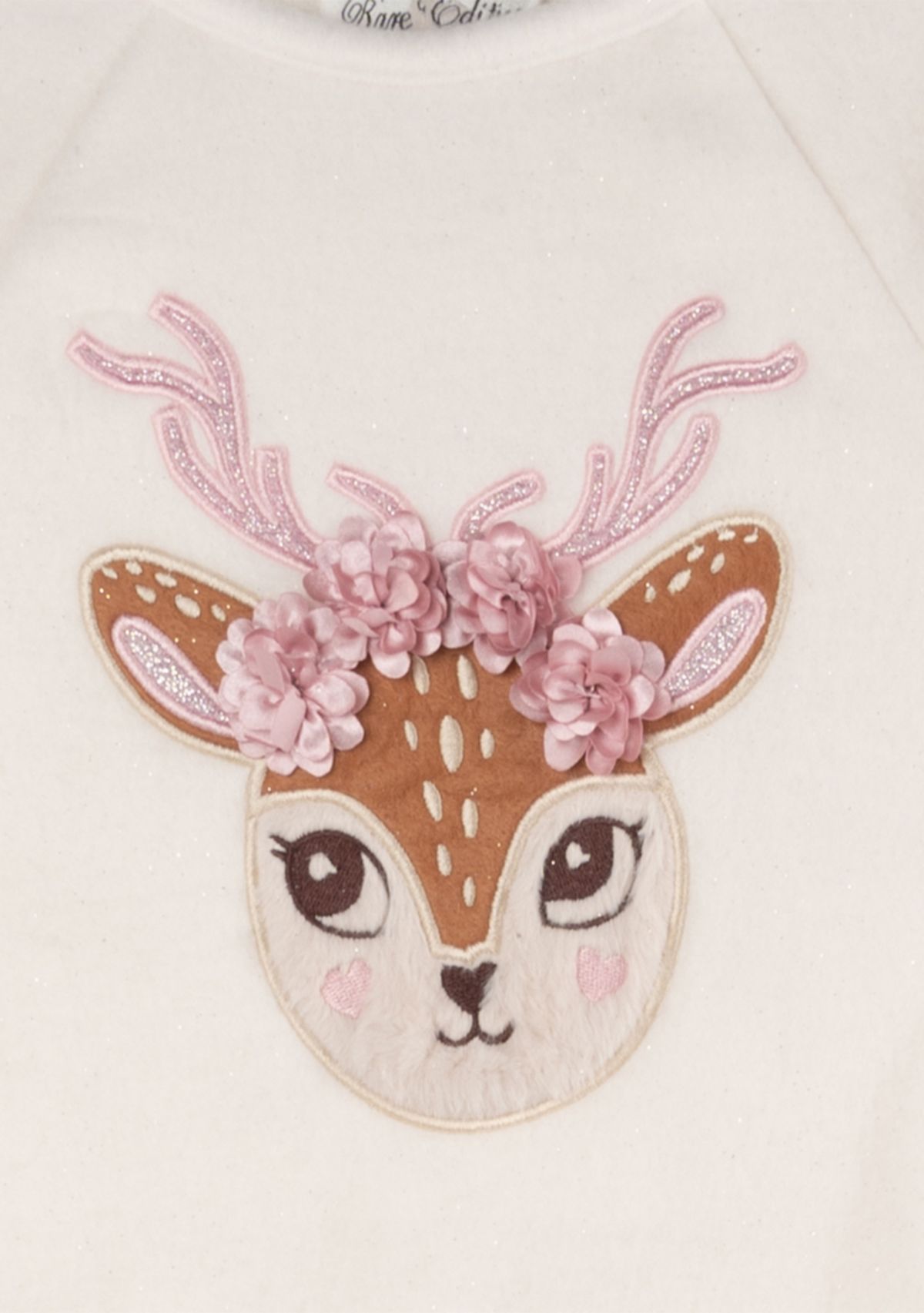 Toddler Girls Deer Appliqué Set