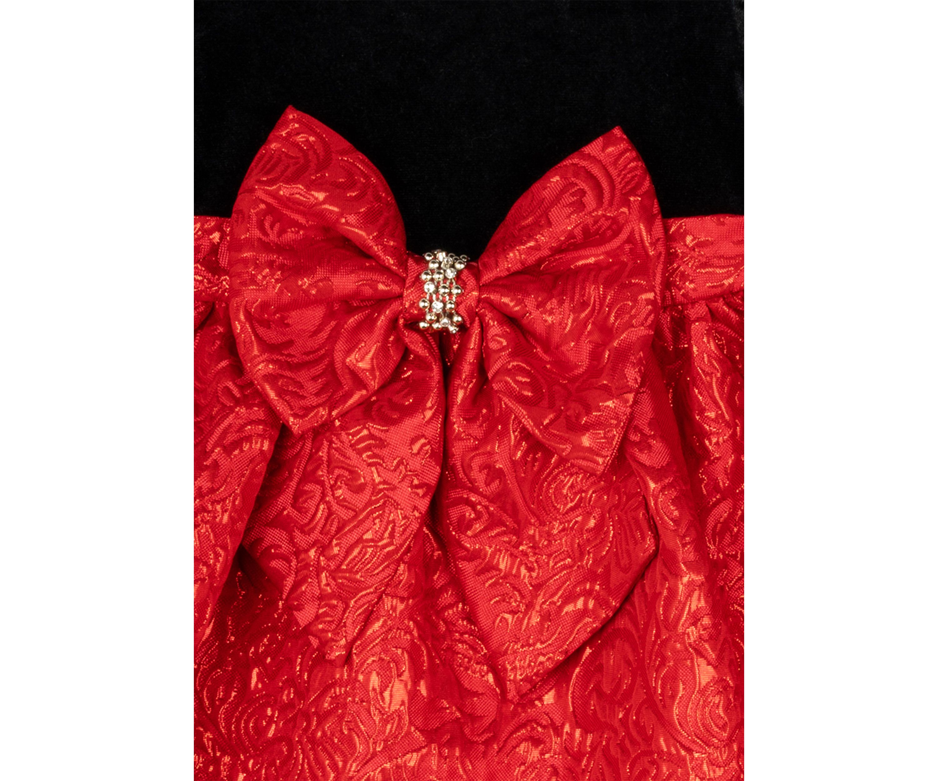 Toddler Girls Stretch Velvet Dress with Headband