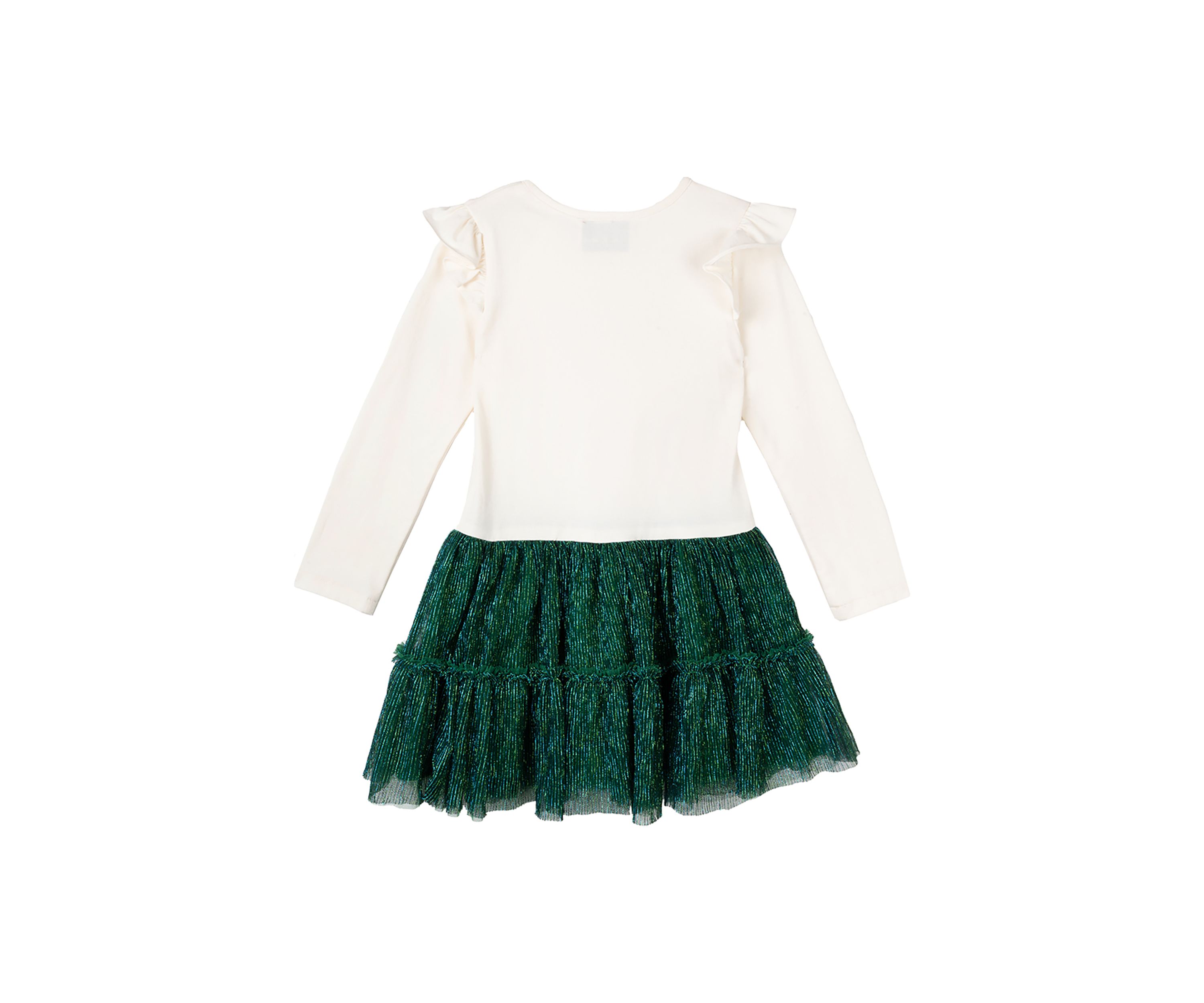 Toddler Girls Merry Christmas Metallic Sweater Dress