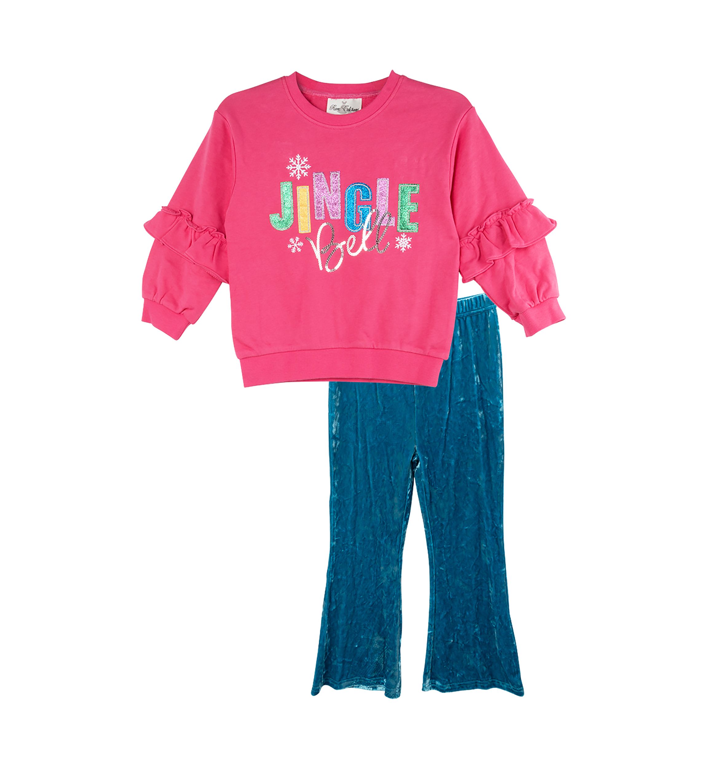 Toddler Girls French Terry Graphic Sweatshirt and Leggings Set