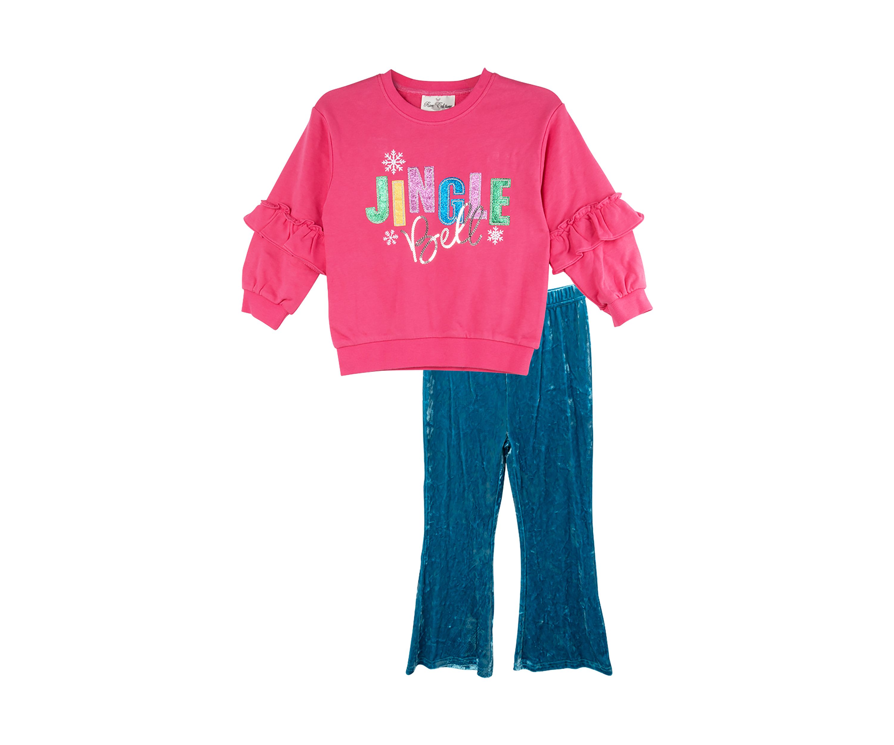 Toddler Girls French Terry Graphic Sweatshirt and Leggings Set
