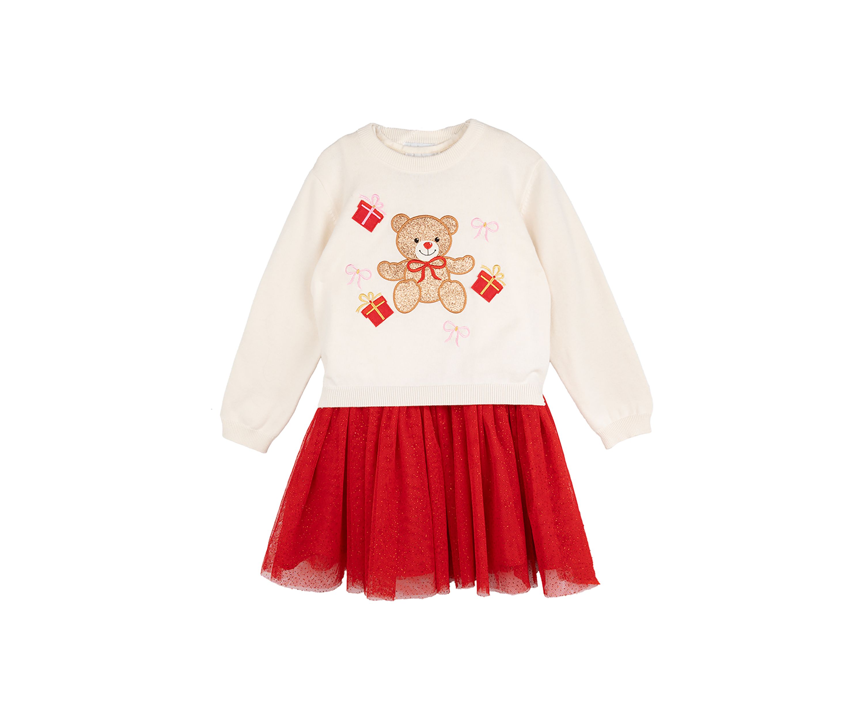 Toddler Girls Graphic Sweater Dress
