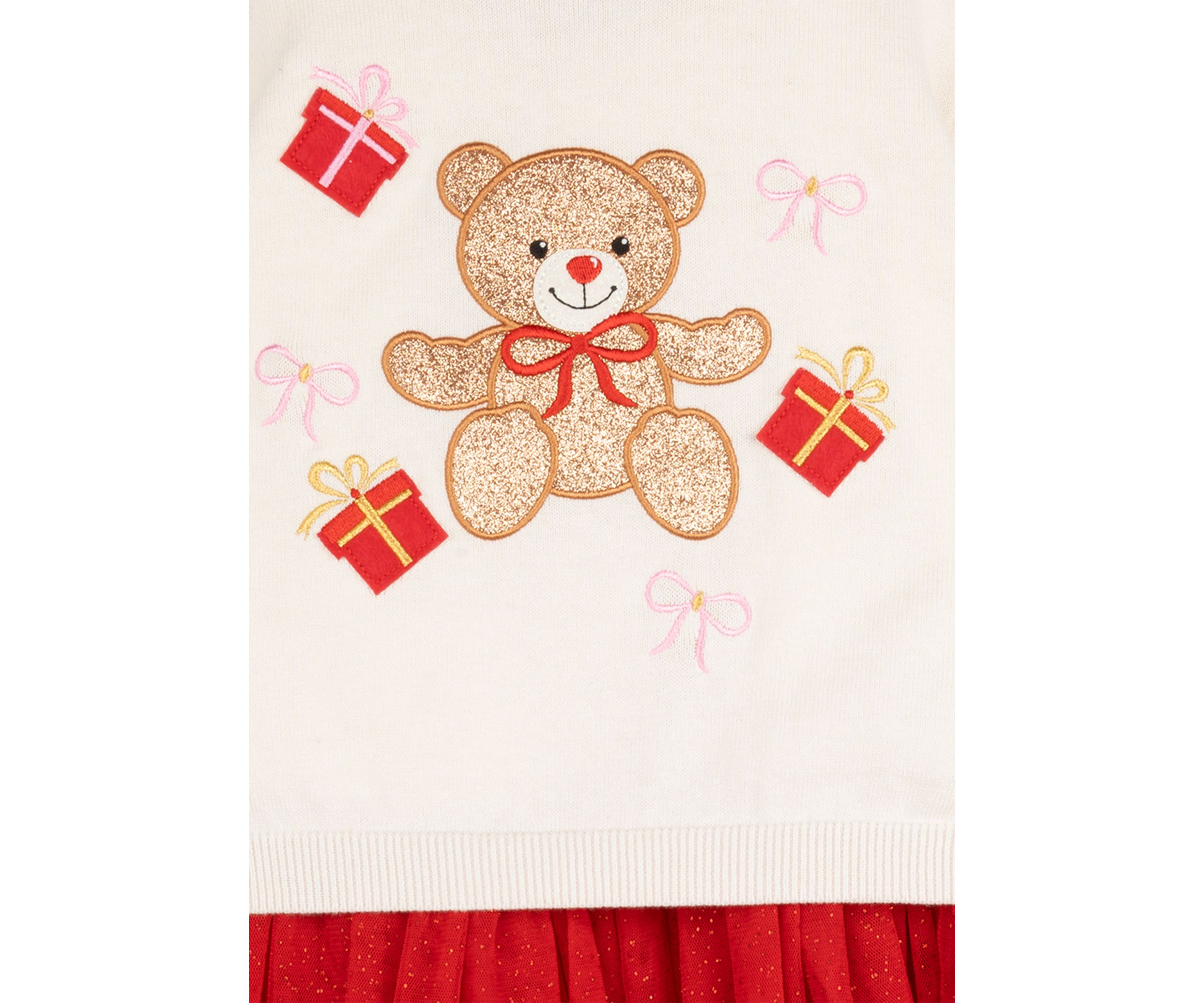 Toddler Girls Graphic Sweater Dress