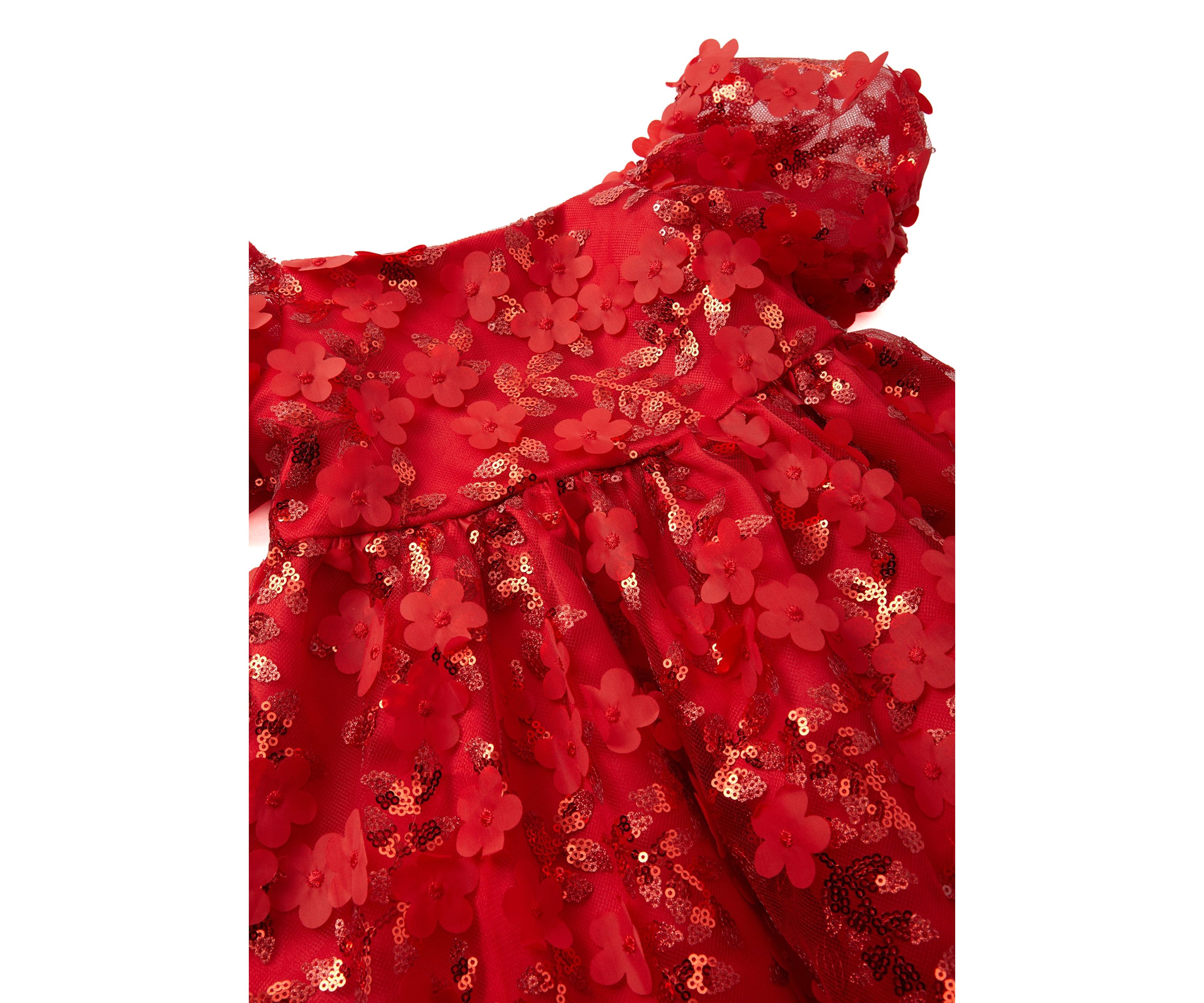 Toddler Girls Sequin Embroidered Dress