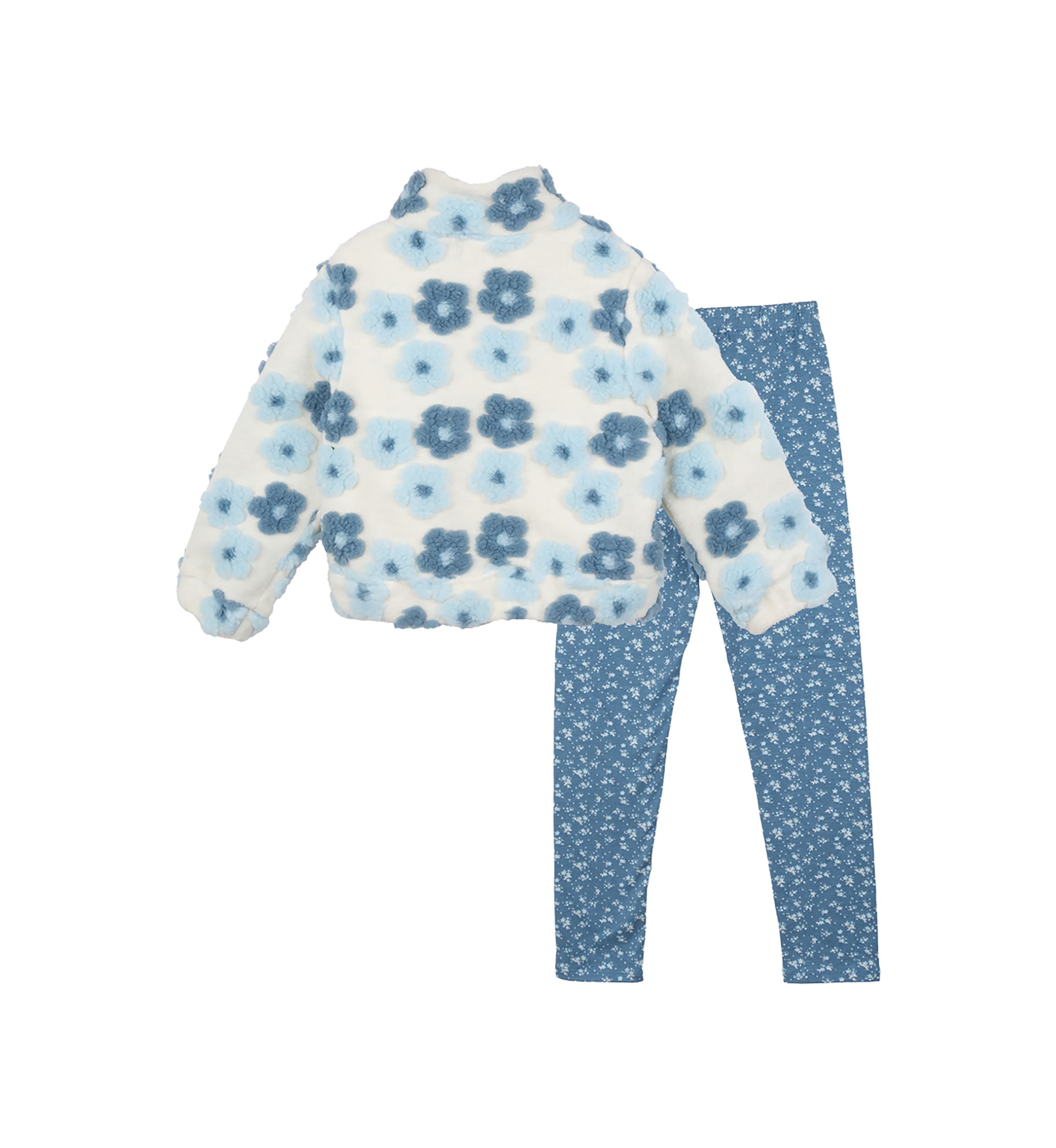 Toddler Girls Fur Bomber Jacket Set