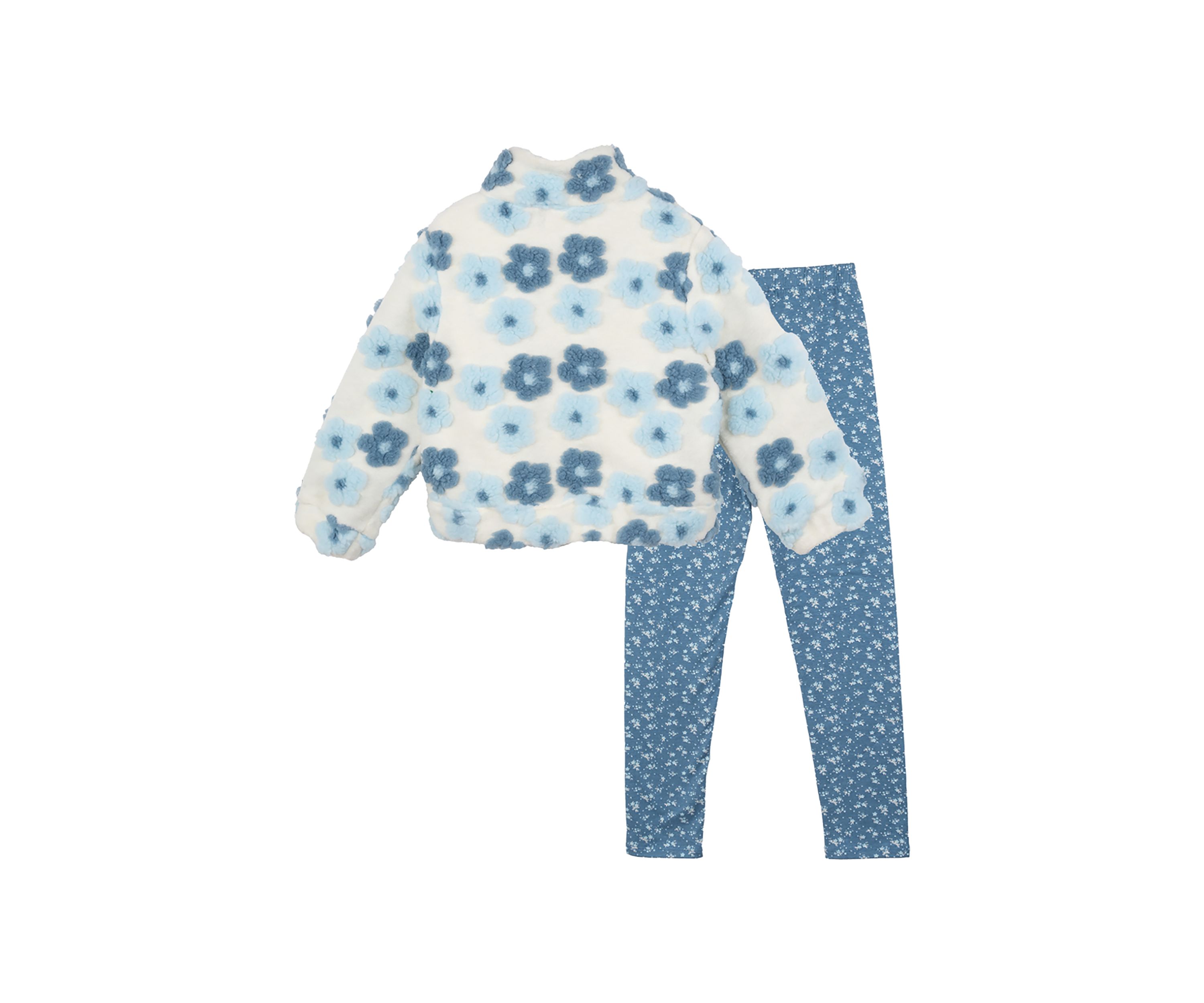 Toddler Girls Fur Bomber Jacket Set
