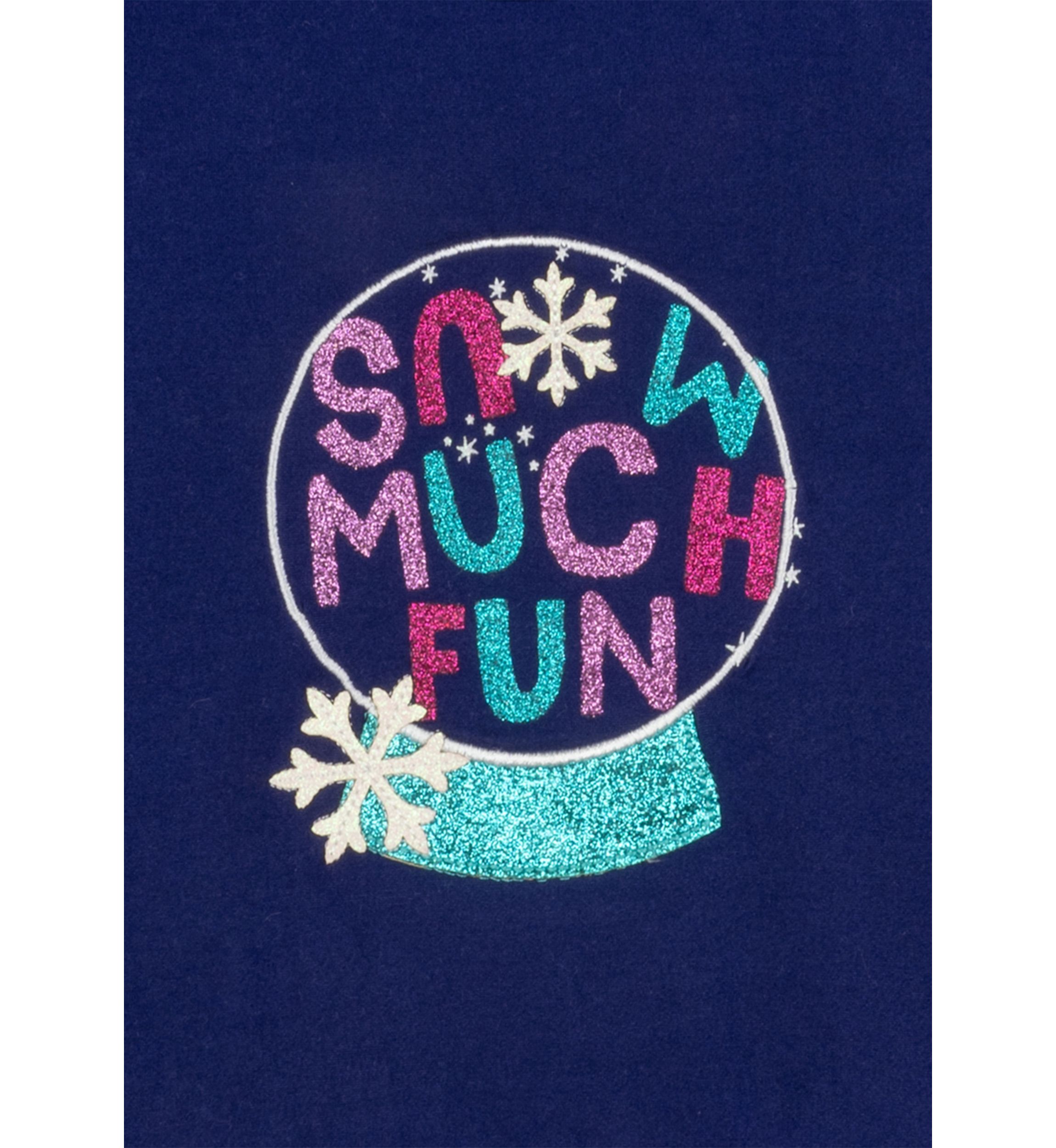 Toddler Girls Snow Too Much Graphic T-Shirt and Printed Leggings Set