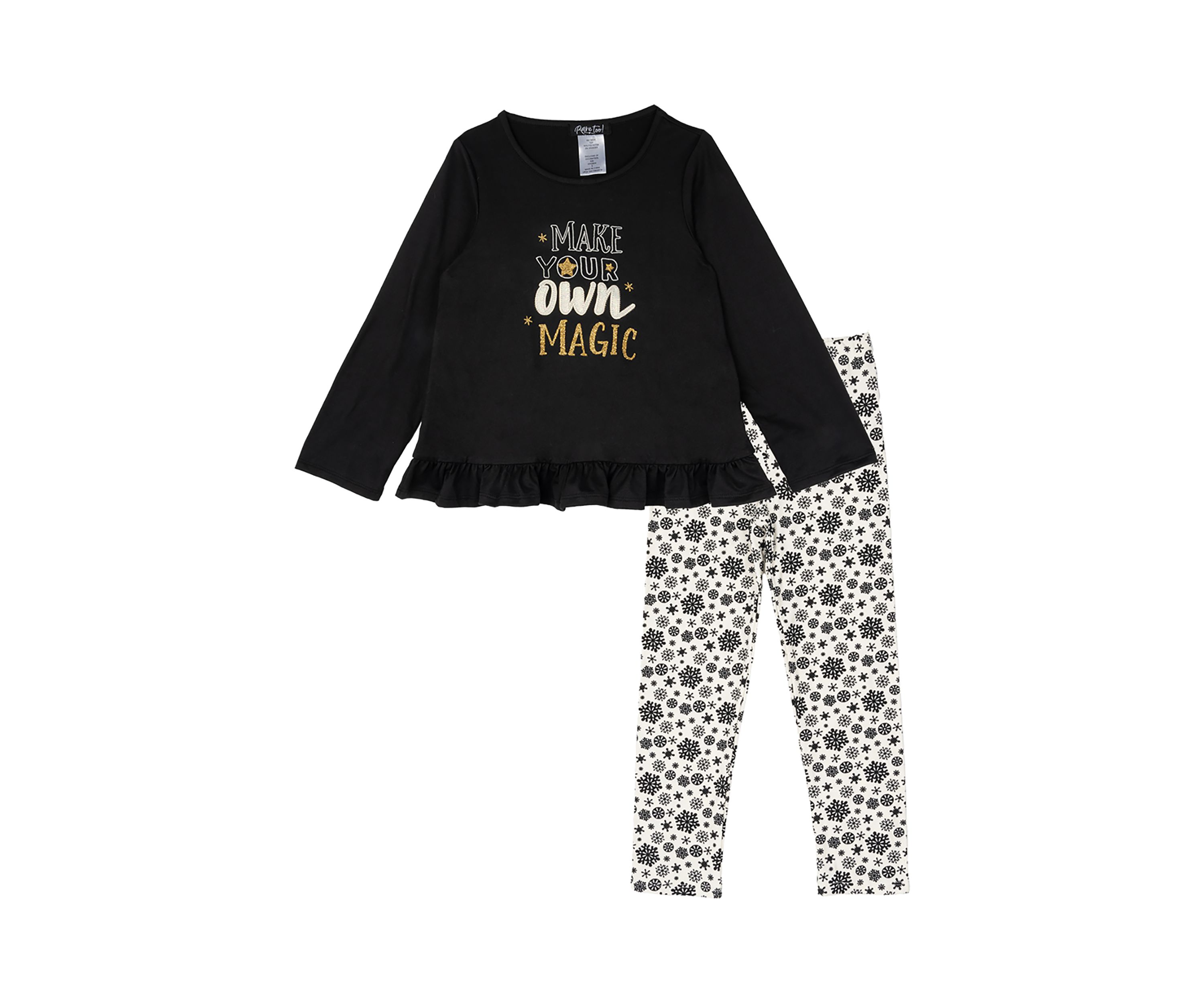Toddler Girls Magic Graphic T-Shirt and Printed Leggings Set