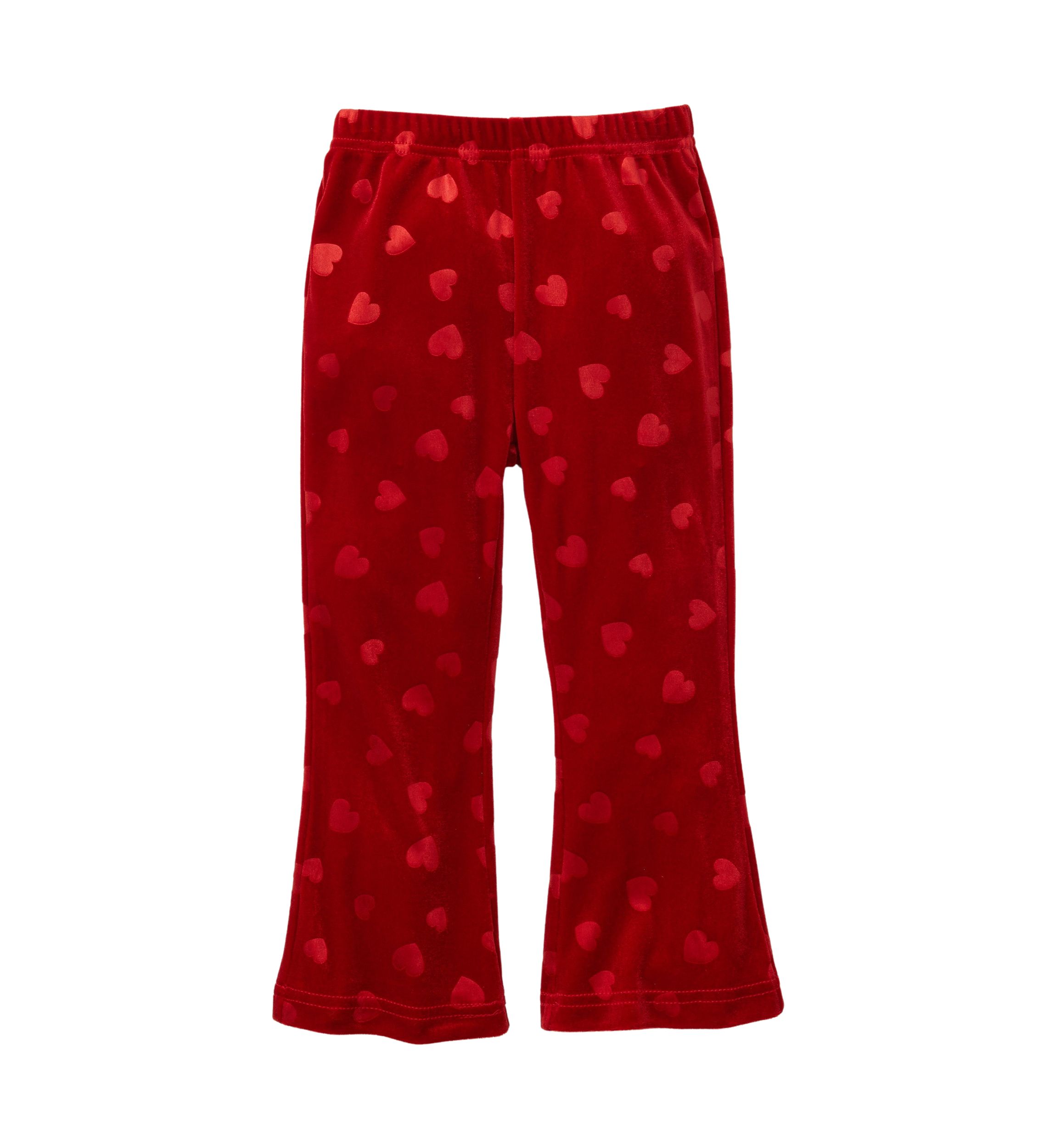 Toddler Girls Velvet Top with Coordinating Pants