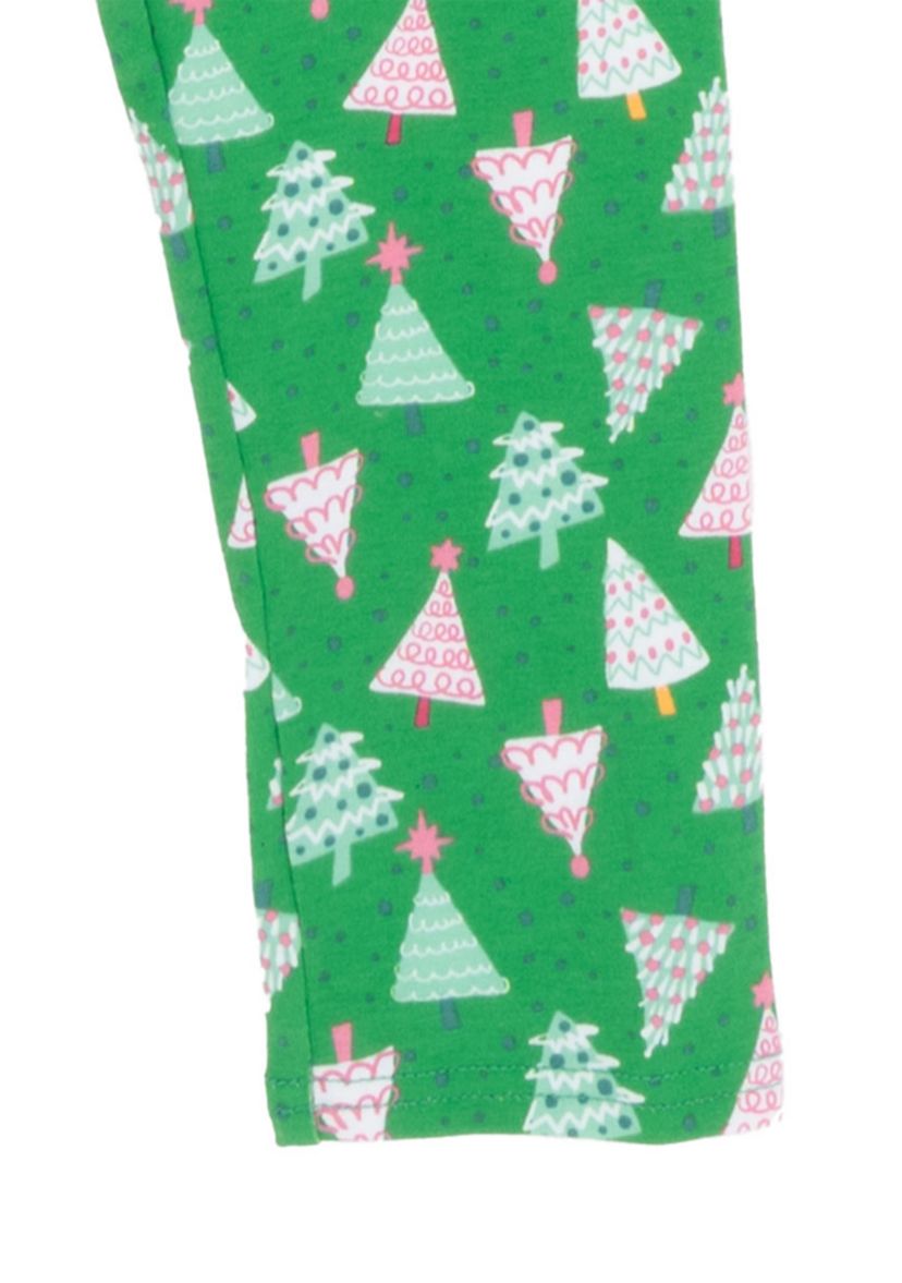 Toddler Girls Multi Tree Pullover and Legging Set 