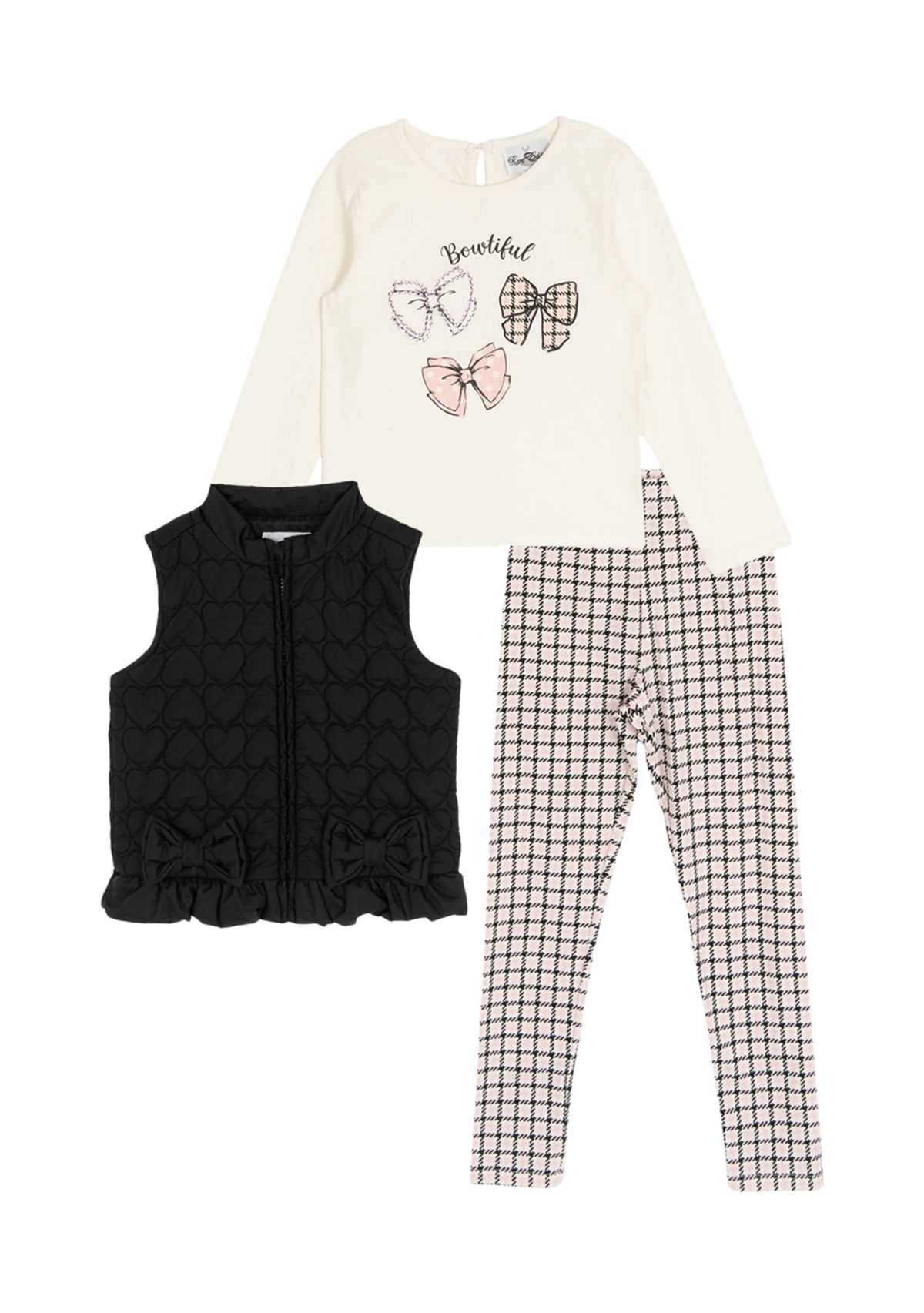 Toddler Girls Puffer Vest Set 