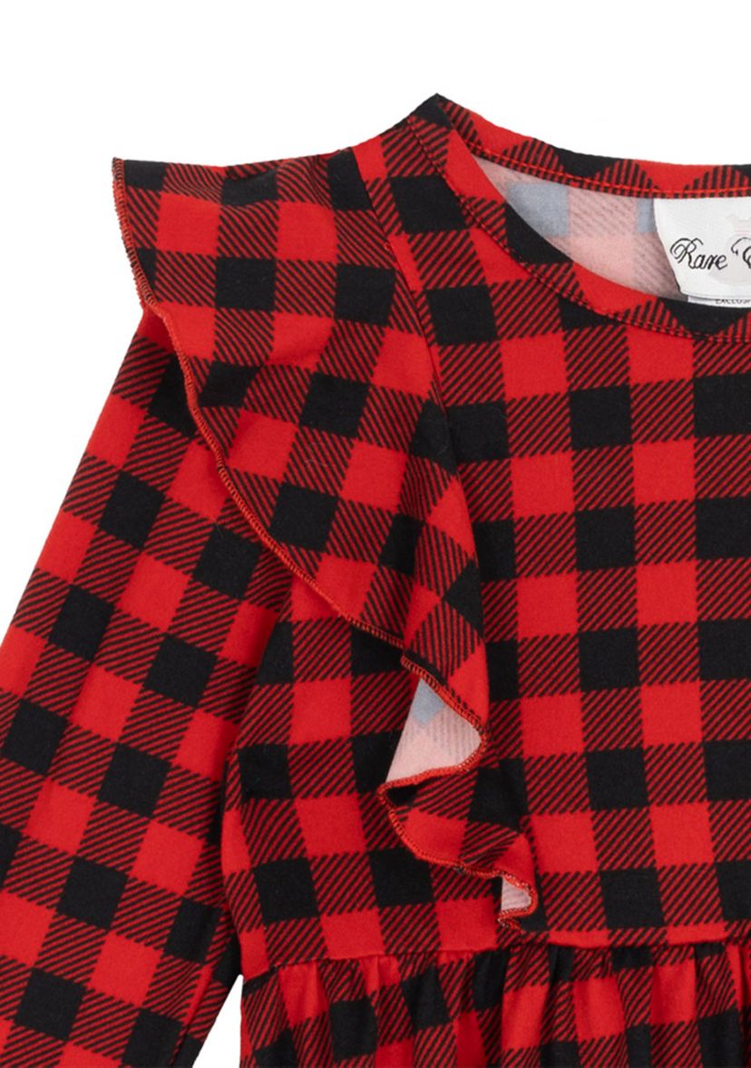 Toddler Girls 2-Pack Printed Dresses with Matching Scrunchies 